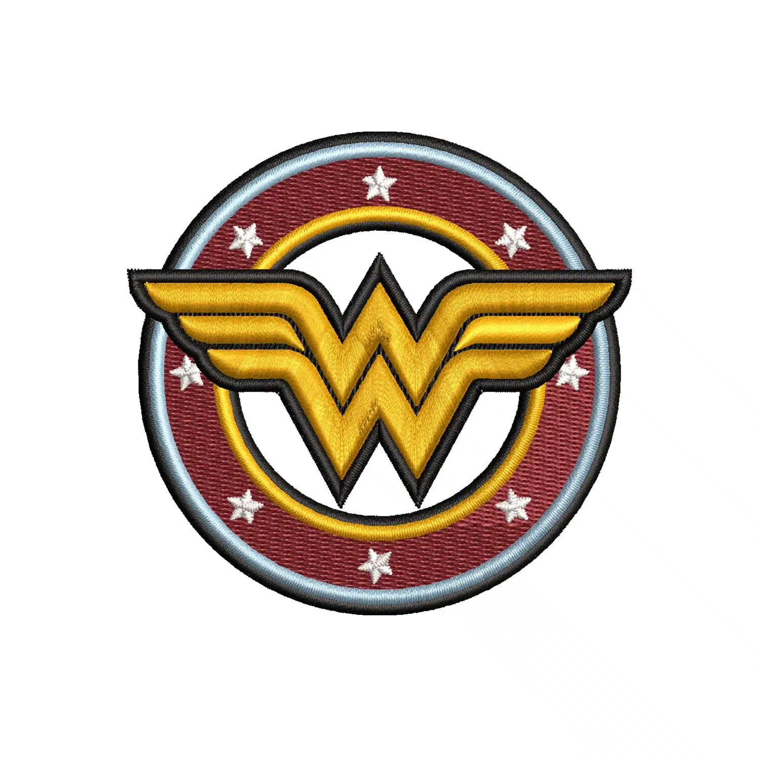 Wonder Woman Logo Embroidery Design