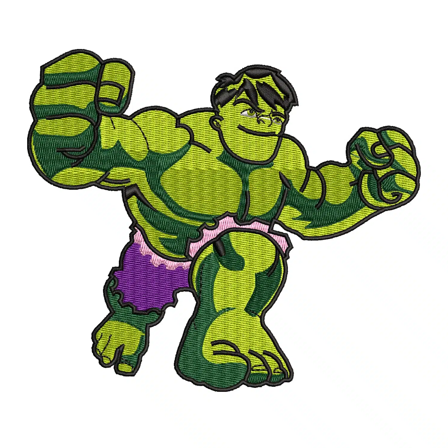 Hulk Embroidery Design