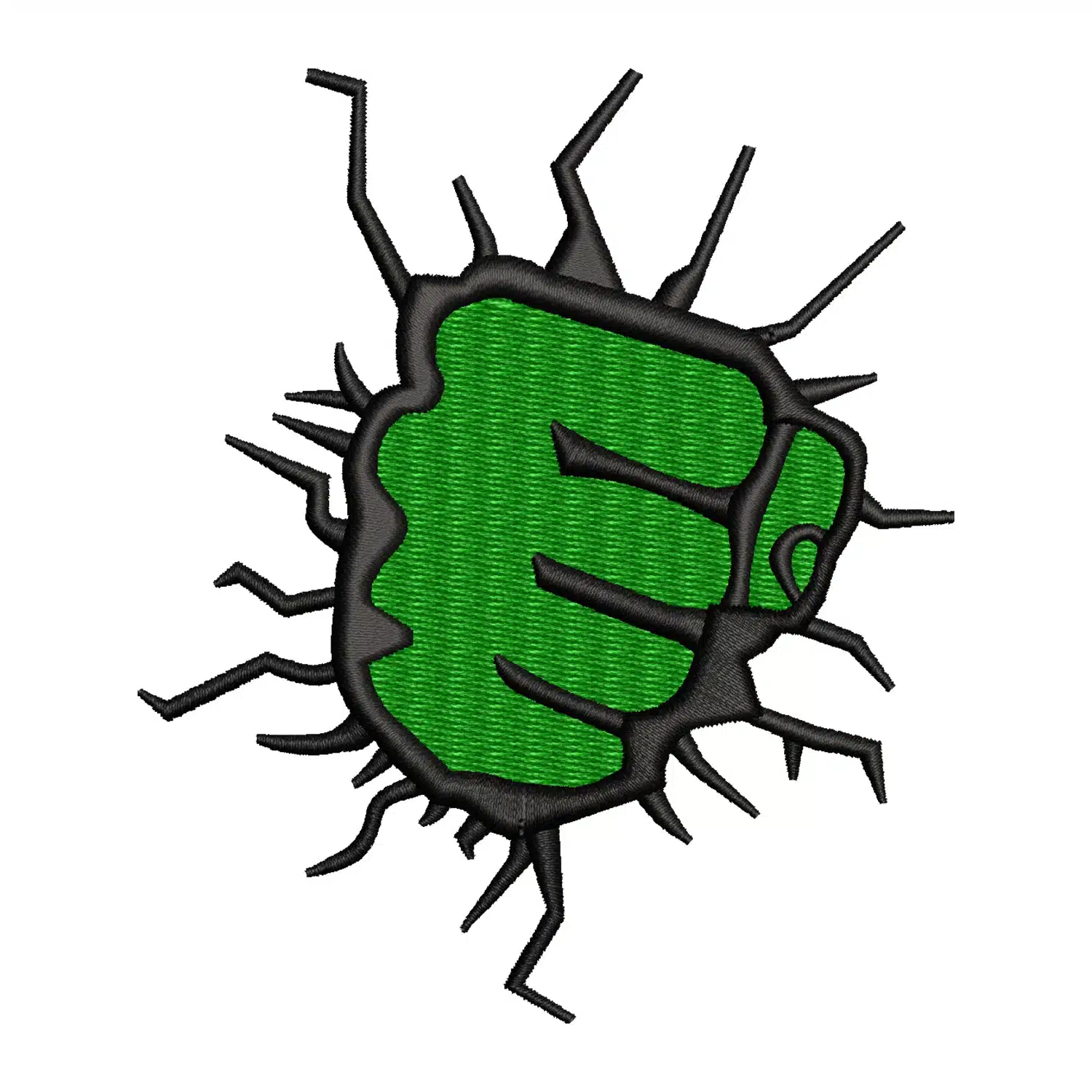 Hulk Fist Embroidery Design