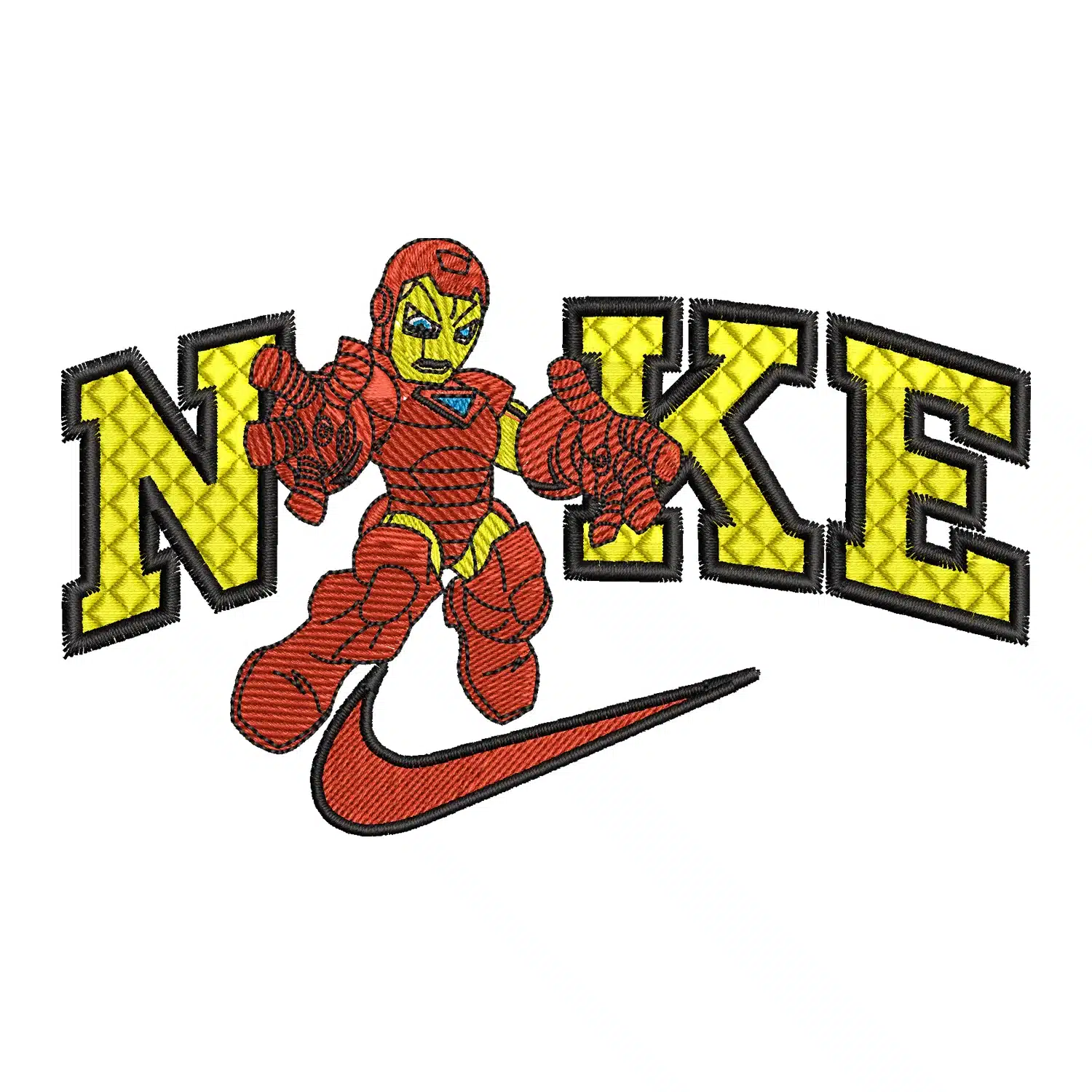 Iron Man Nike Embroidery Design