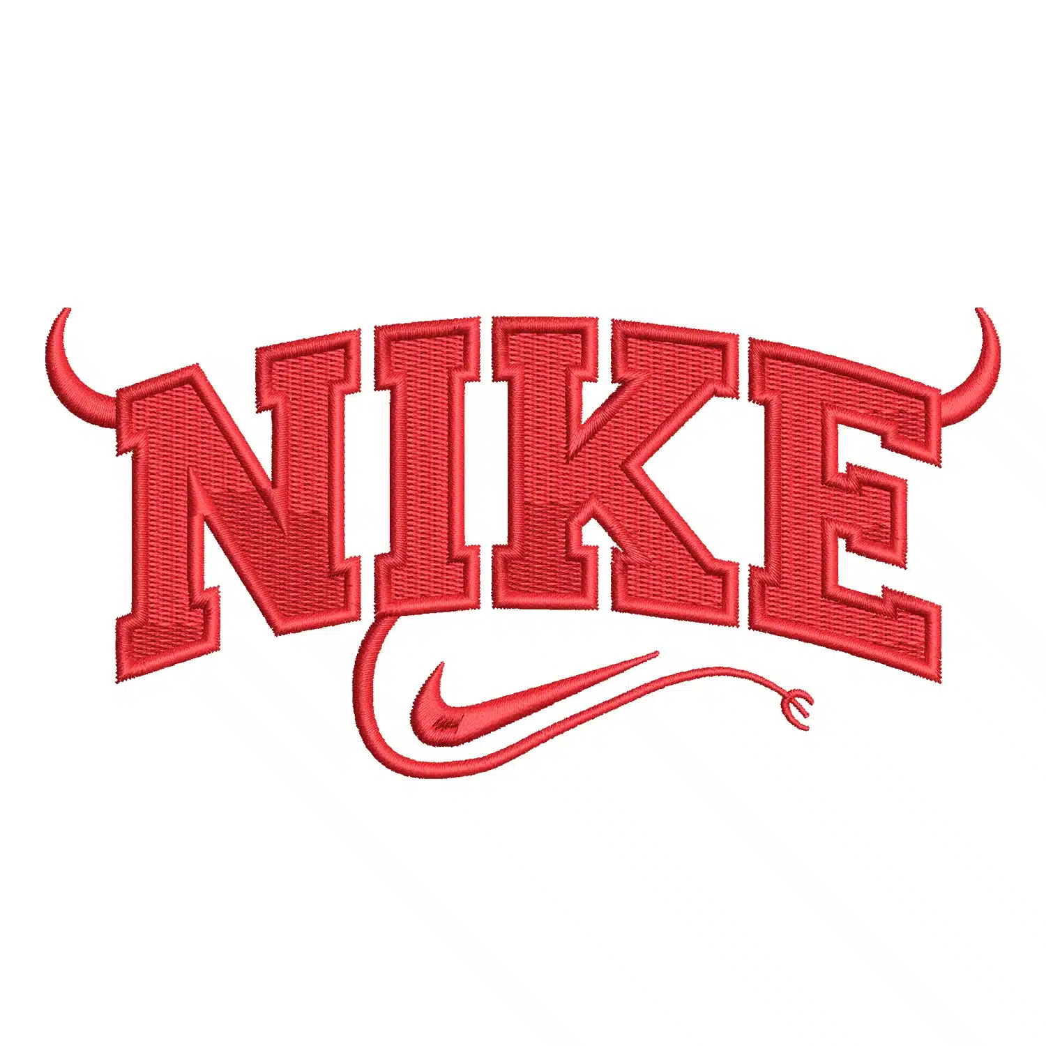 Nike Devil Embroidery Design
