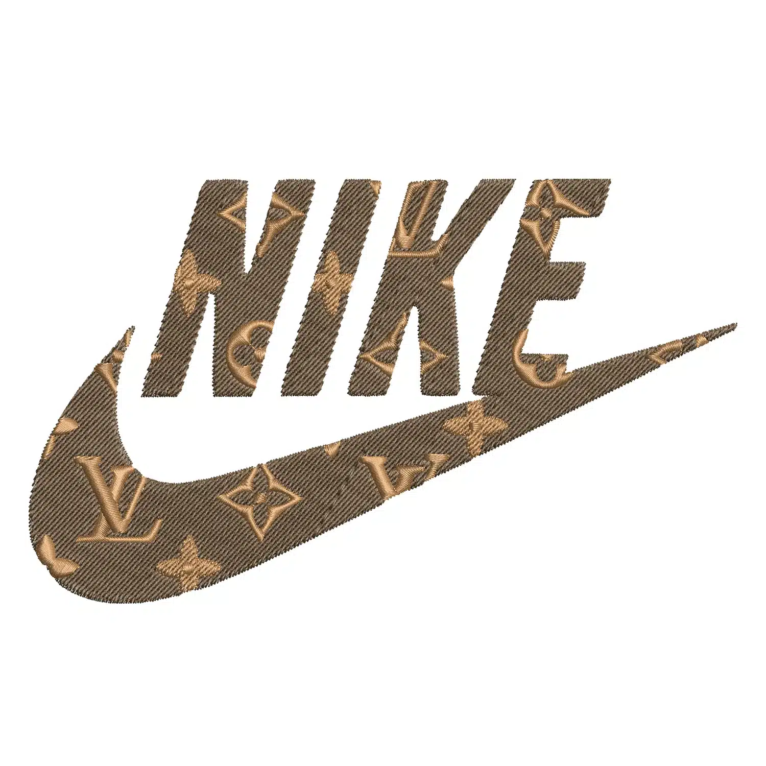 Nike LV Embroidery Design