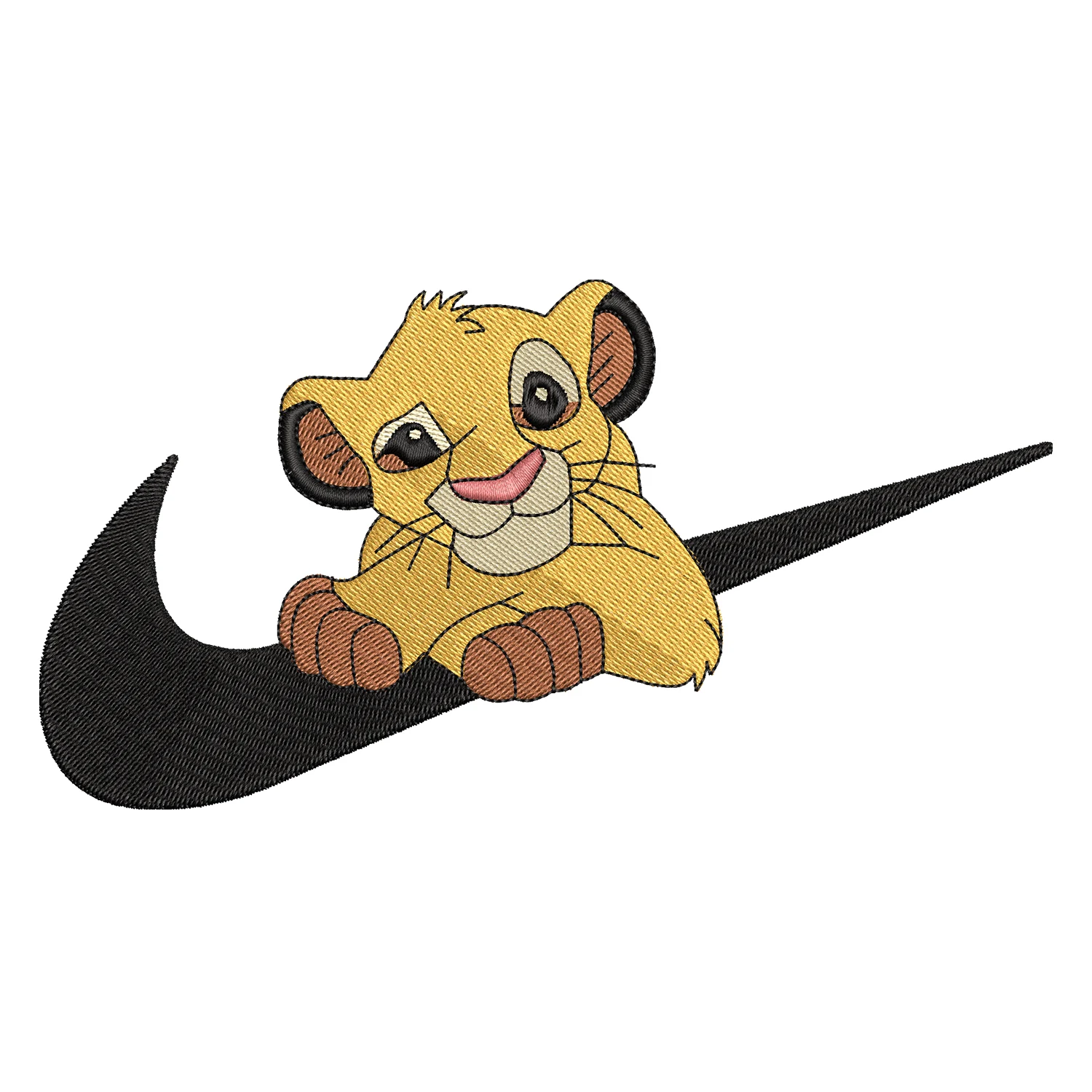 Simba Swoosh Embroidery Design