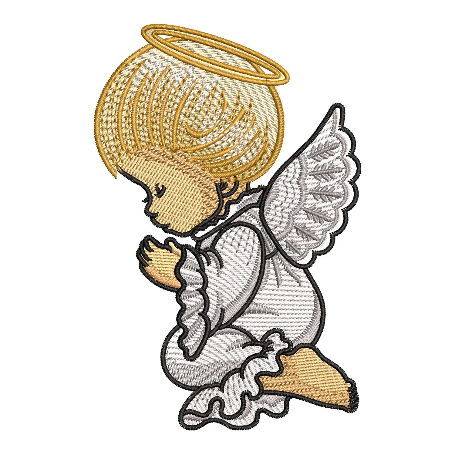 Baby Angel Embroidery Design