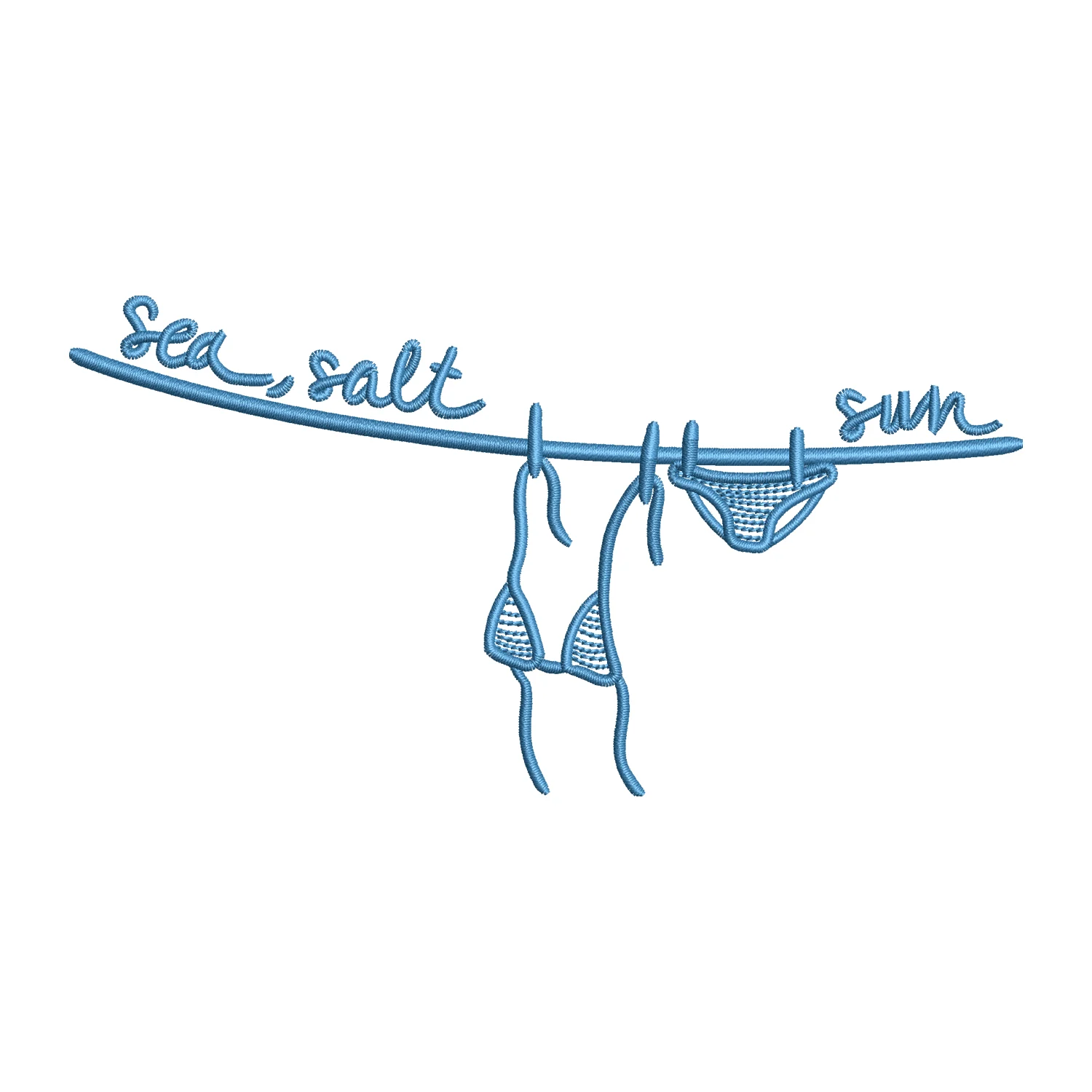 Sea Salt Sun Embroidery Design