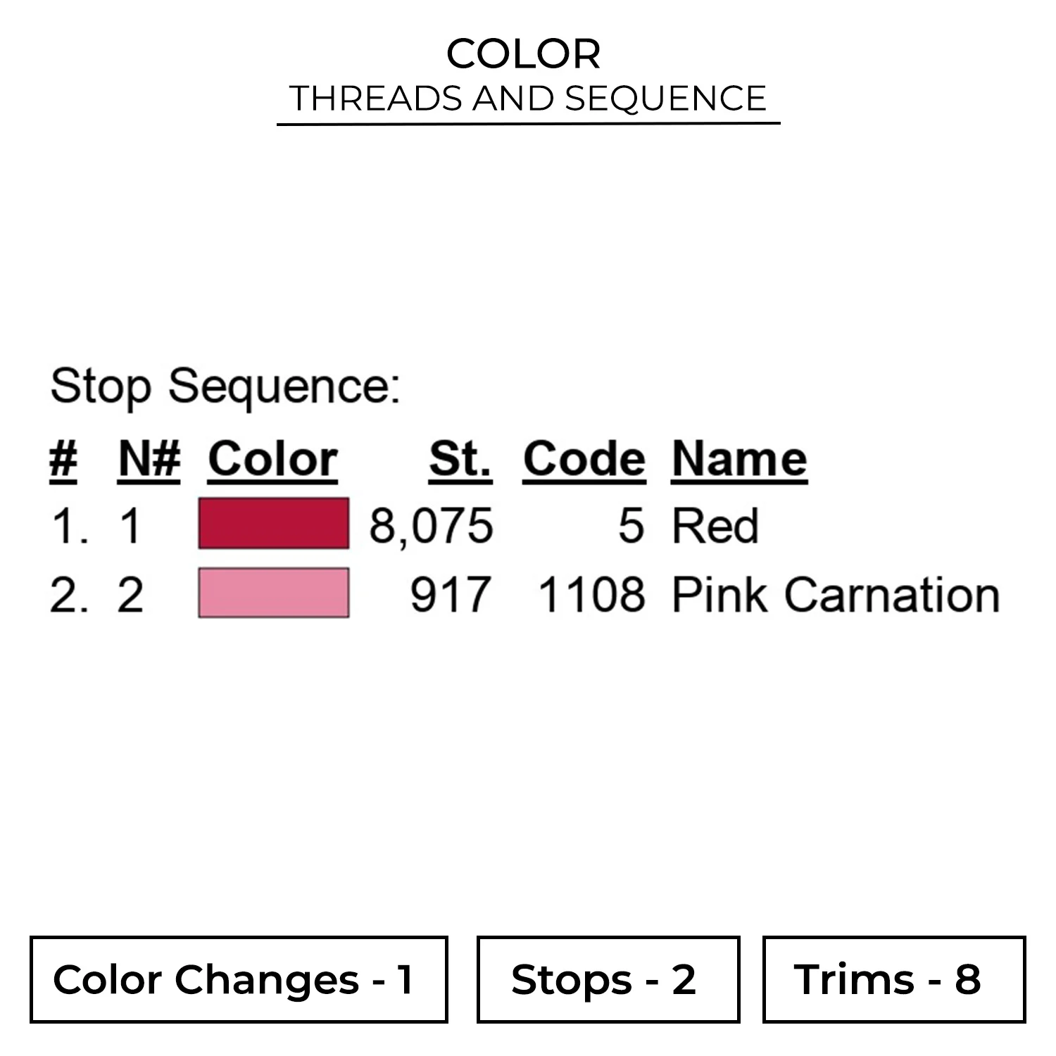 Hands Love Embroidery Design - Love & Valentine 2 Color LAV14