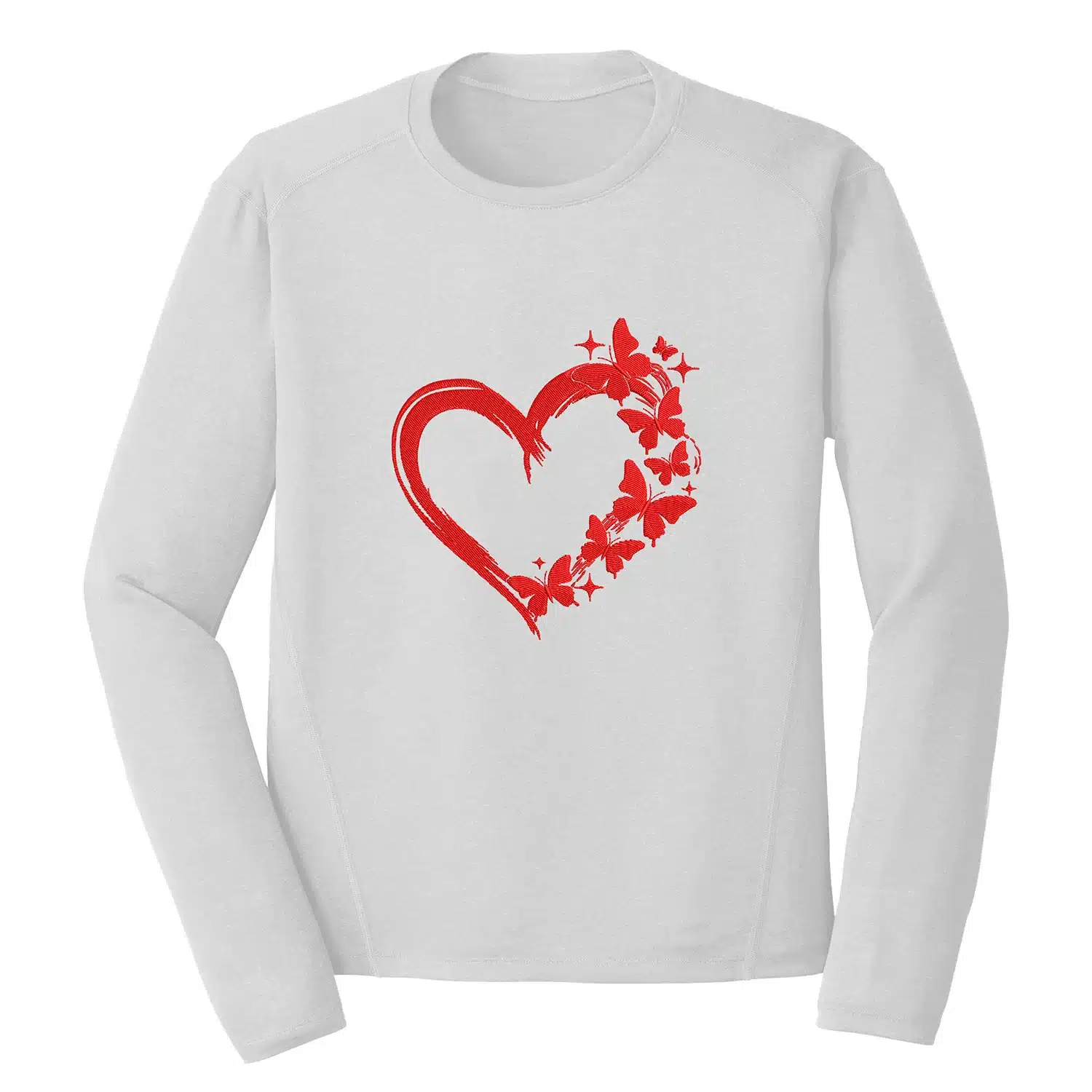 Heart Butterflies Embroidery Design - Love & Valentine 1 Mockup LAV16