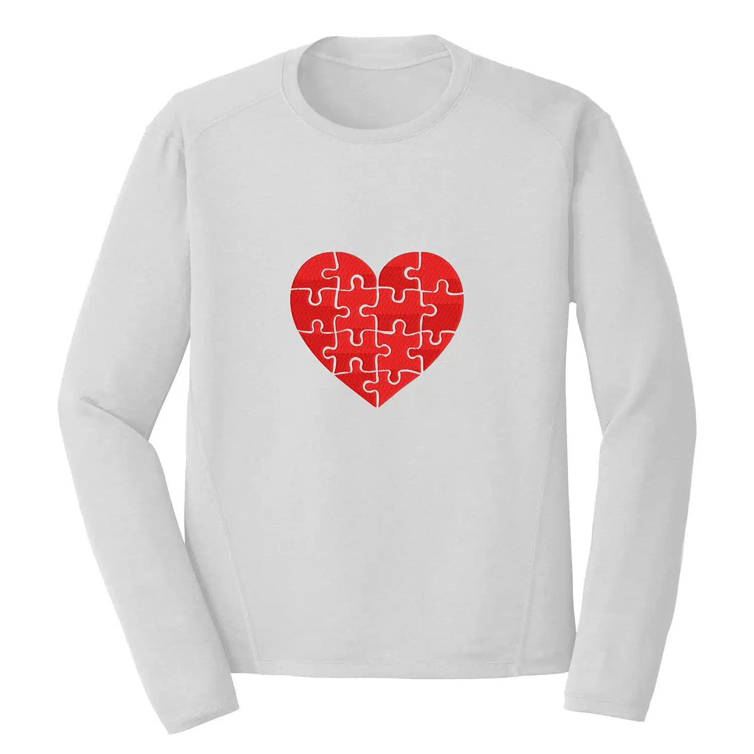 Heart in Puzzles Embroidery Design - Love & Valentine 1 Mockup LAV18