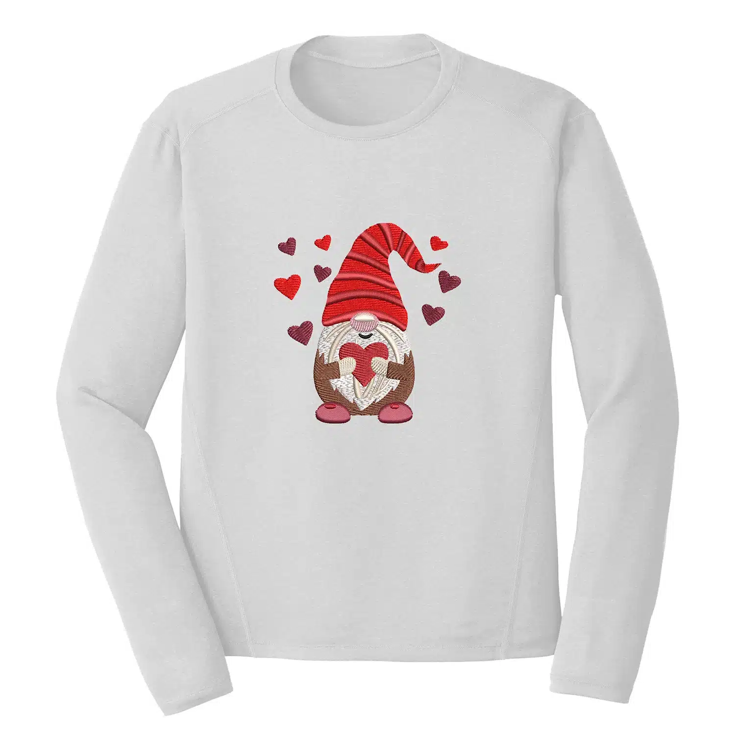 Love Heart Gnome Embroidery Design - Love & Valentine 1 Mockup LAV36