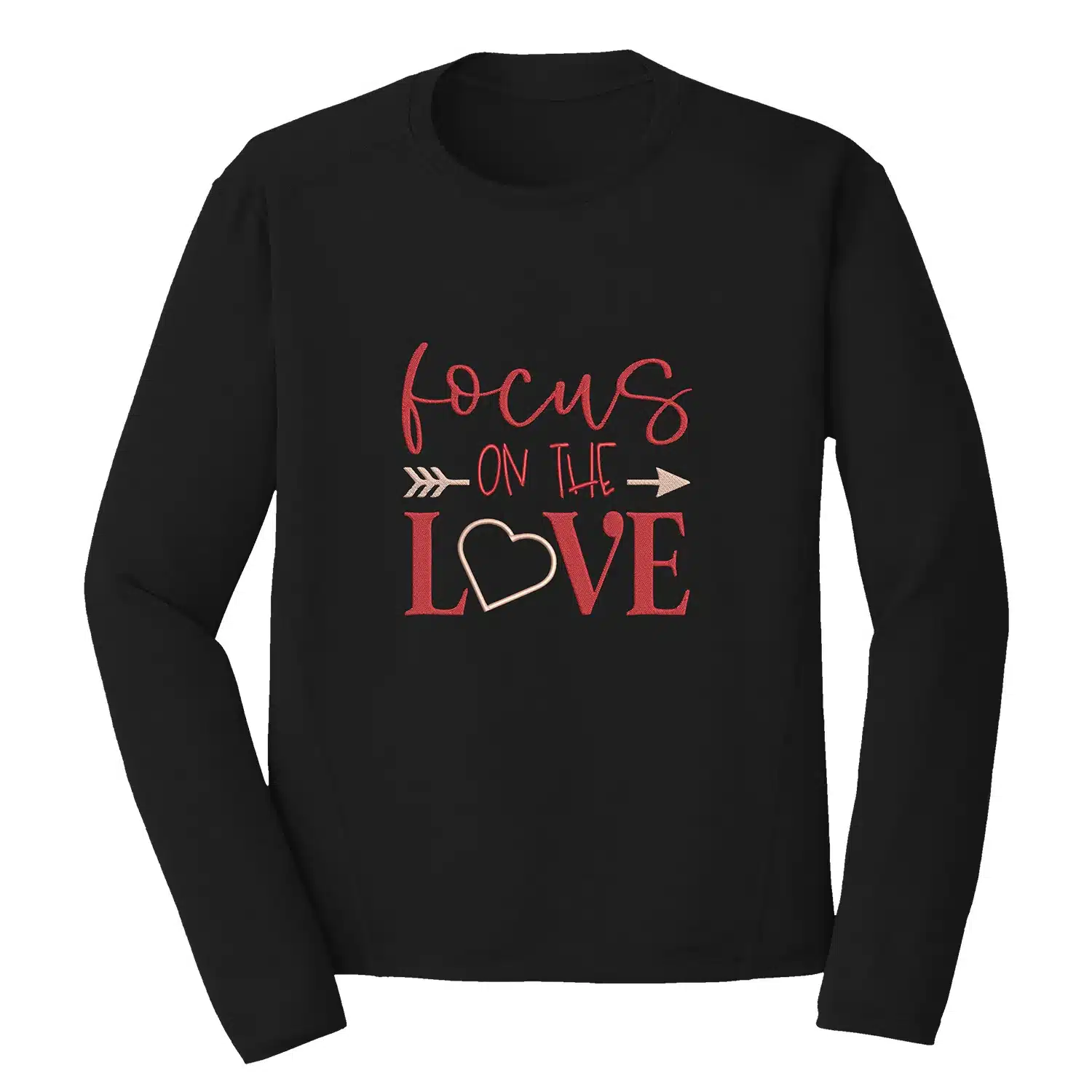 Focus on the Love Embroidery Design - Love & Valentine 1 Mockup LAV56