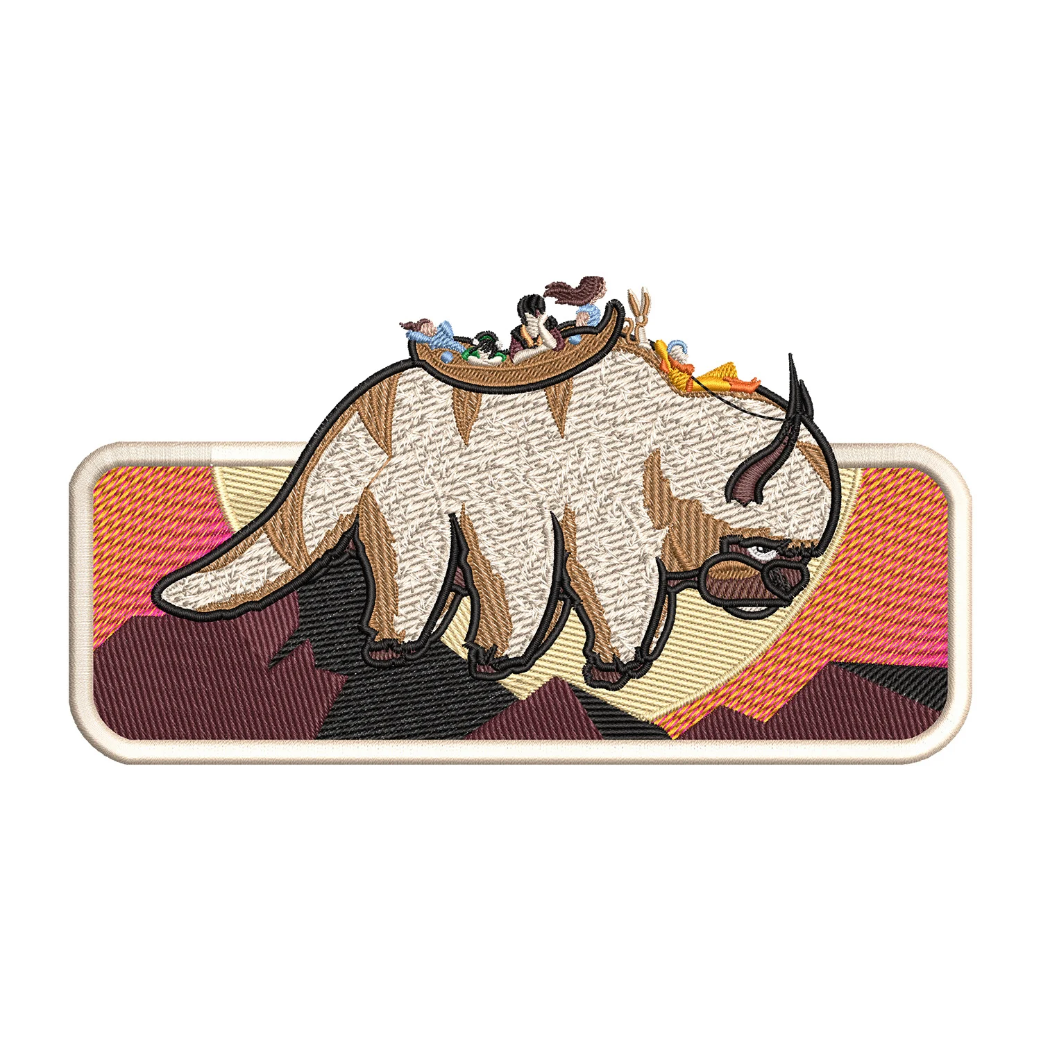 Appa Sunset Embroidery Design