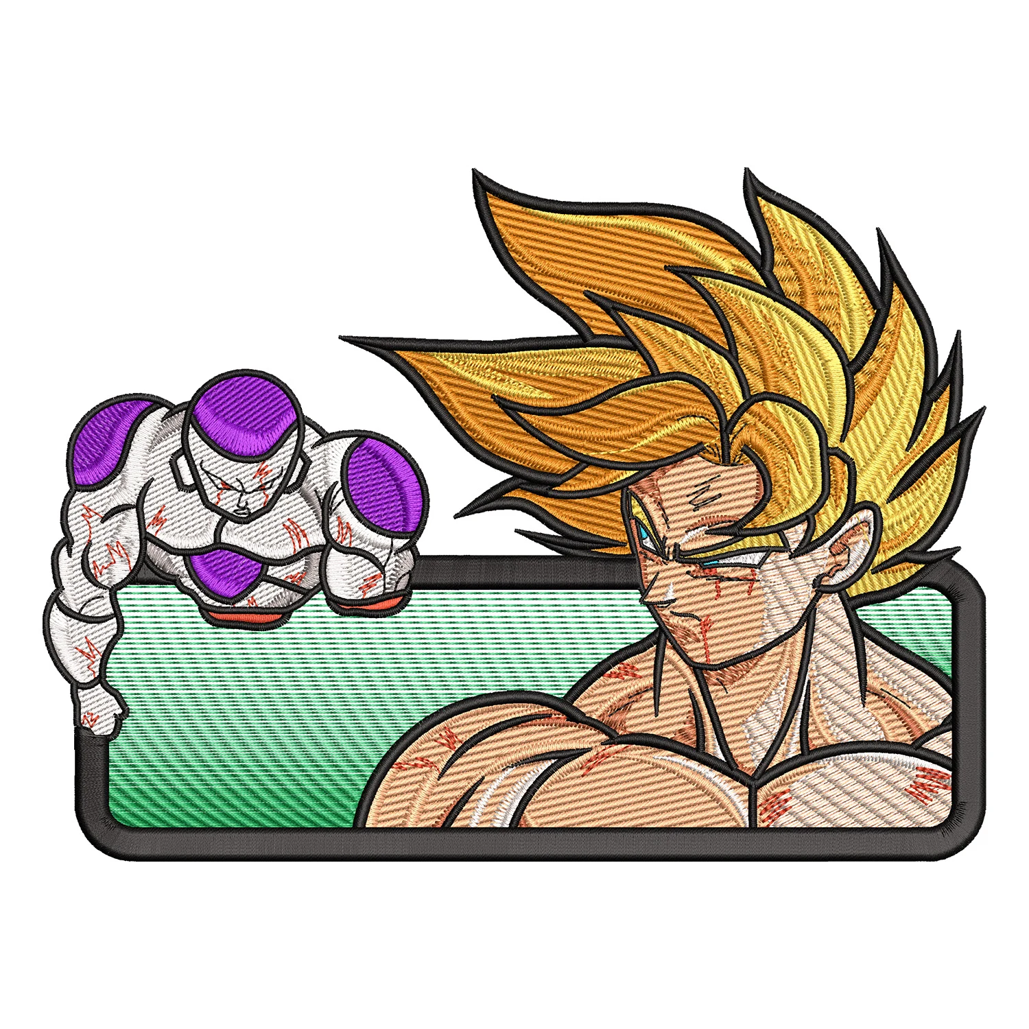Frieza x Goku Embroidery Design