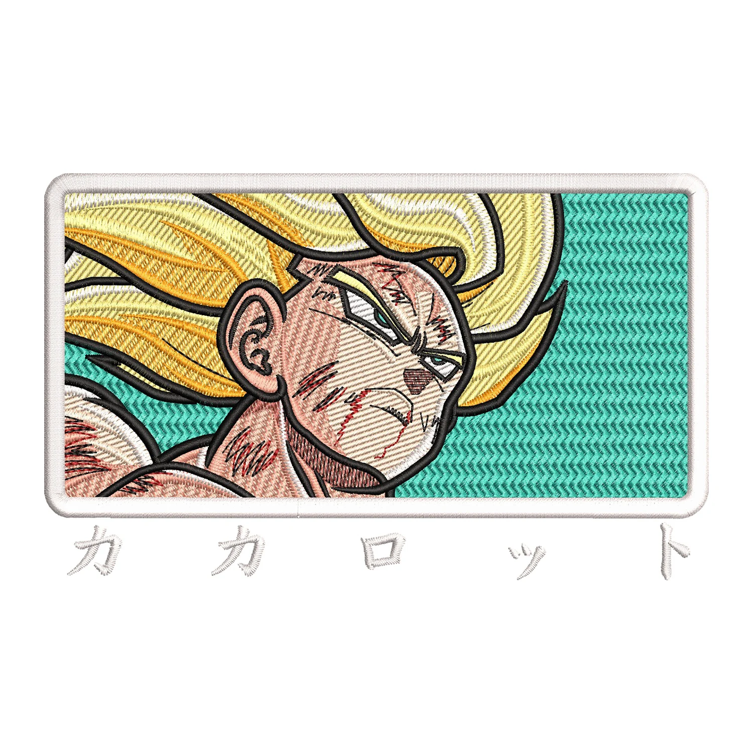 Goku Saiyan Embroidery Design