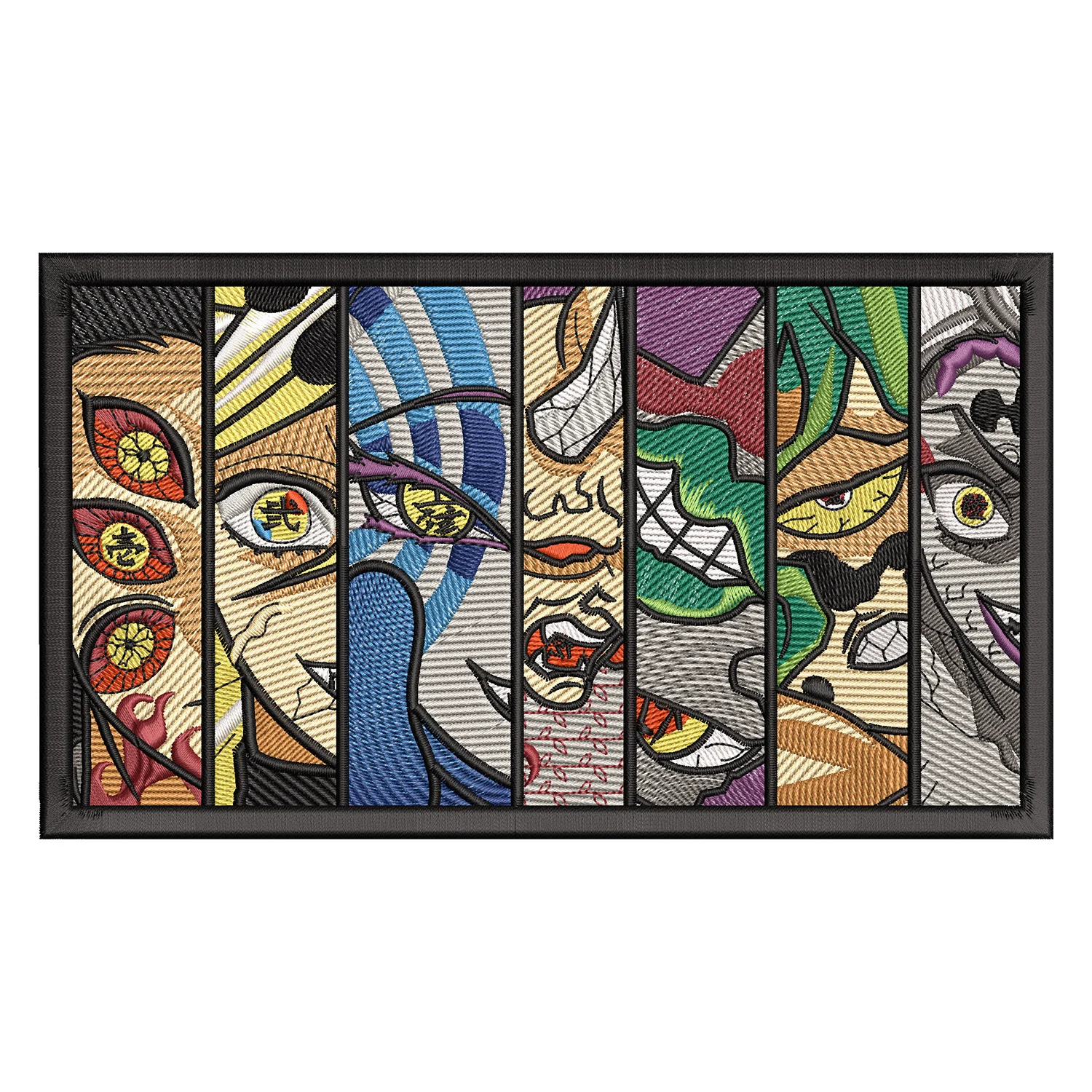 Demon Slayer Ranked Demons Embroidery Design