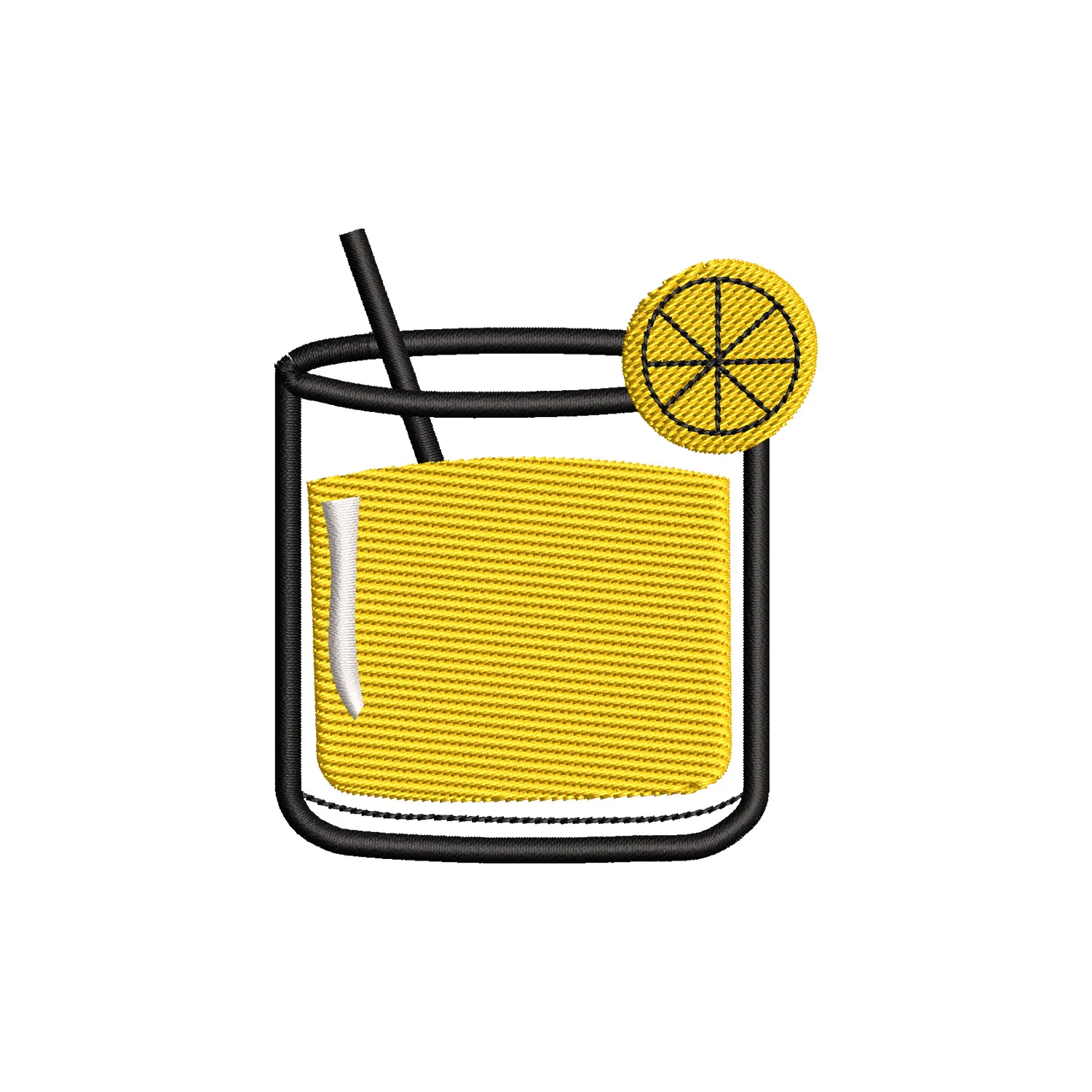 Lemonade Embroidery Design
