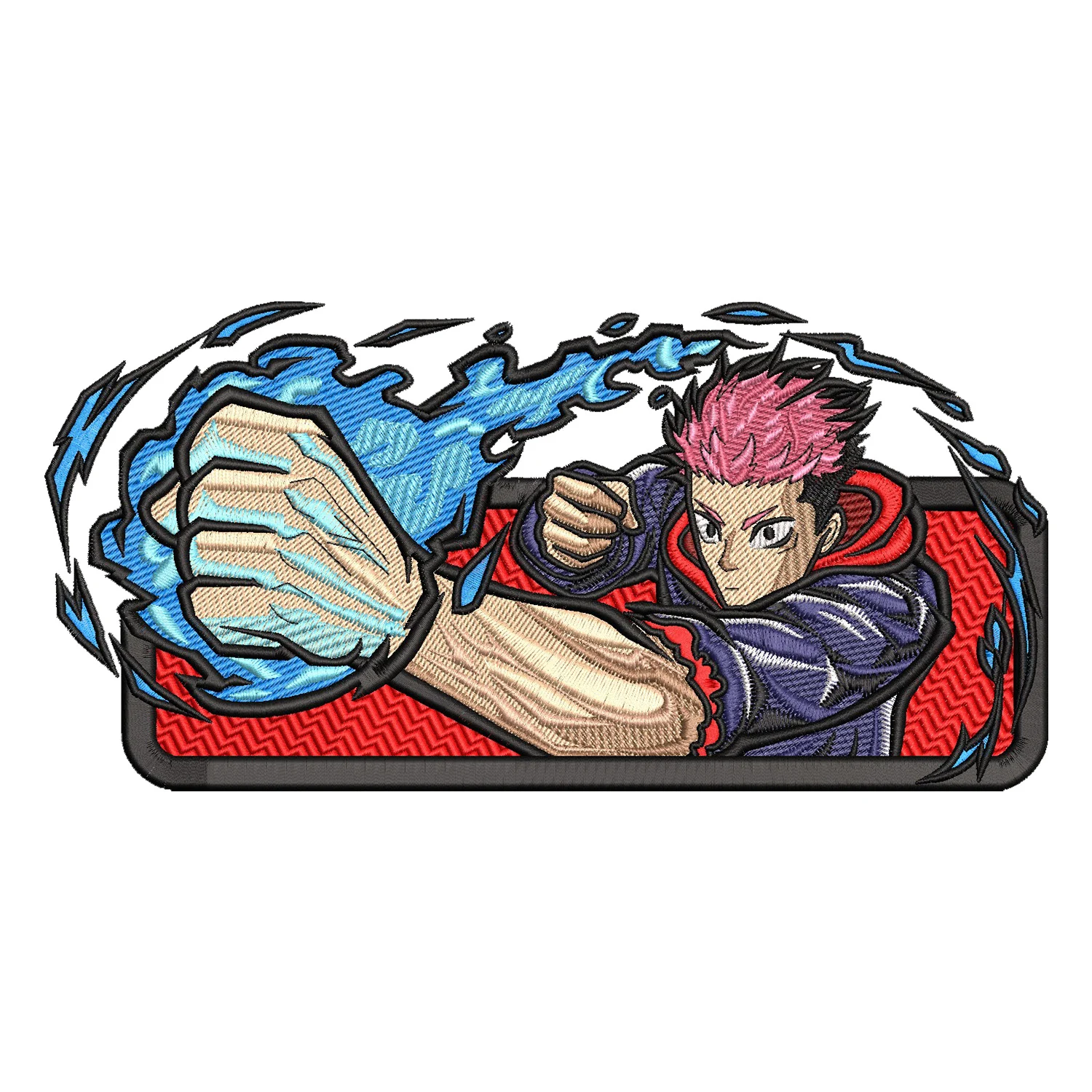 Itadori Punch Embroidery Design