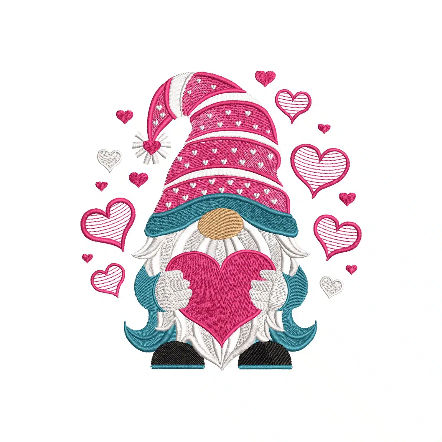 Gnome with Heart Embroidery Design Gnome with Heart Embroidery Design