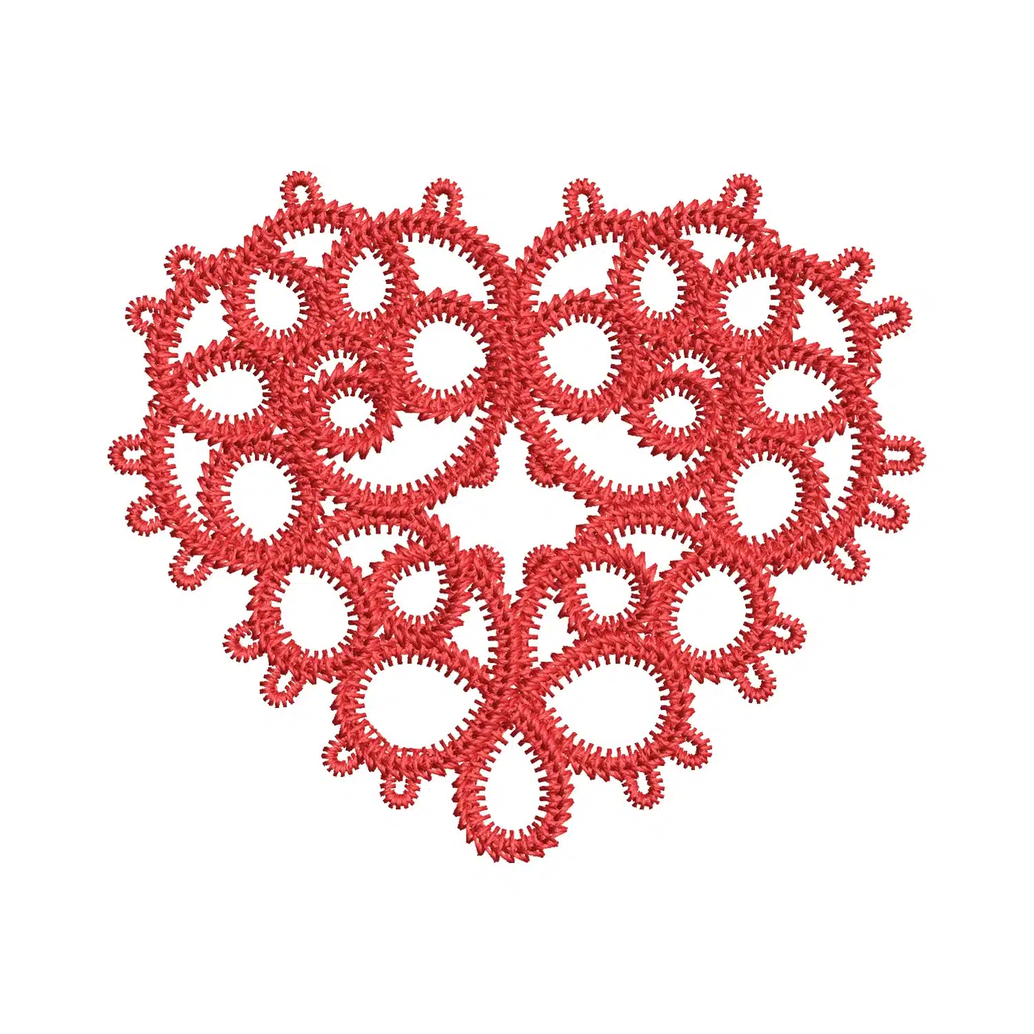 Heart Pattern Embroidery Design Heart Pattern Embroidery Design