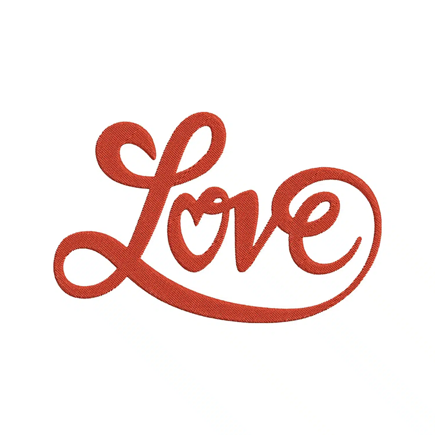 Love Calligraphy Embroidery Design