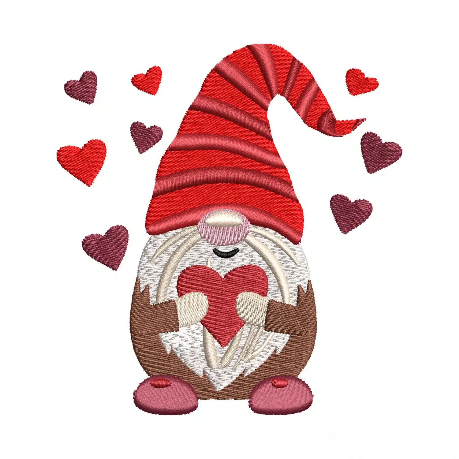 Love Heart Gnome Embroidery Design Love Heart Gnome Embroidery Design