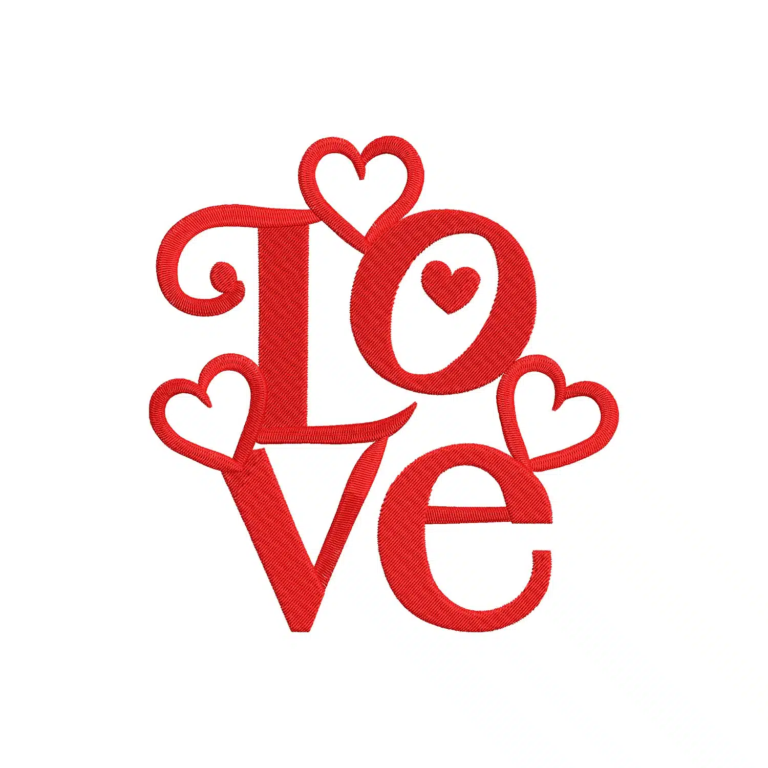 Love Embroidery Design