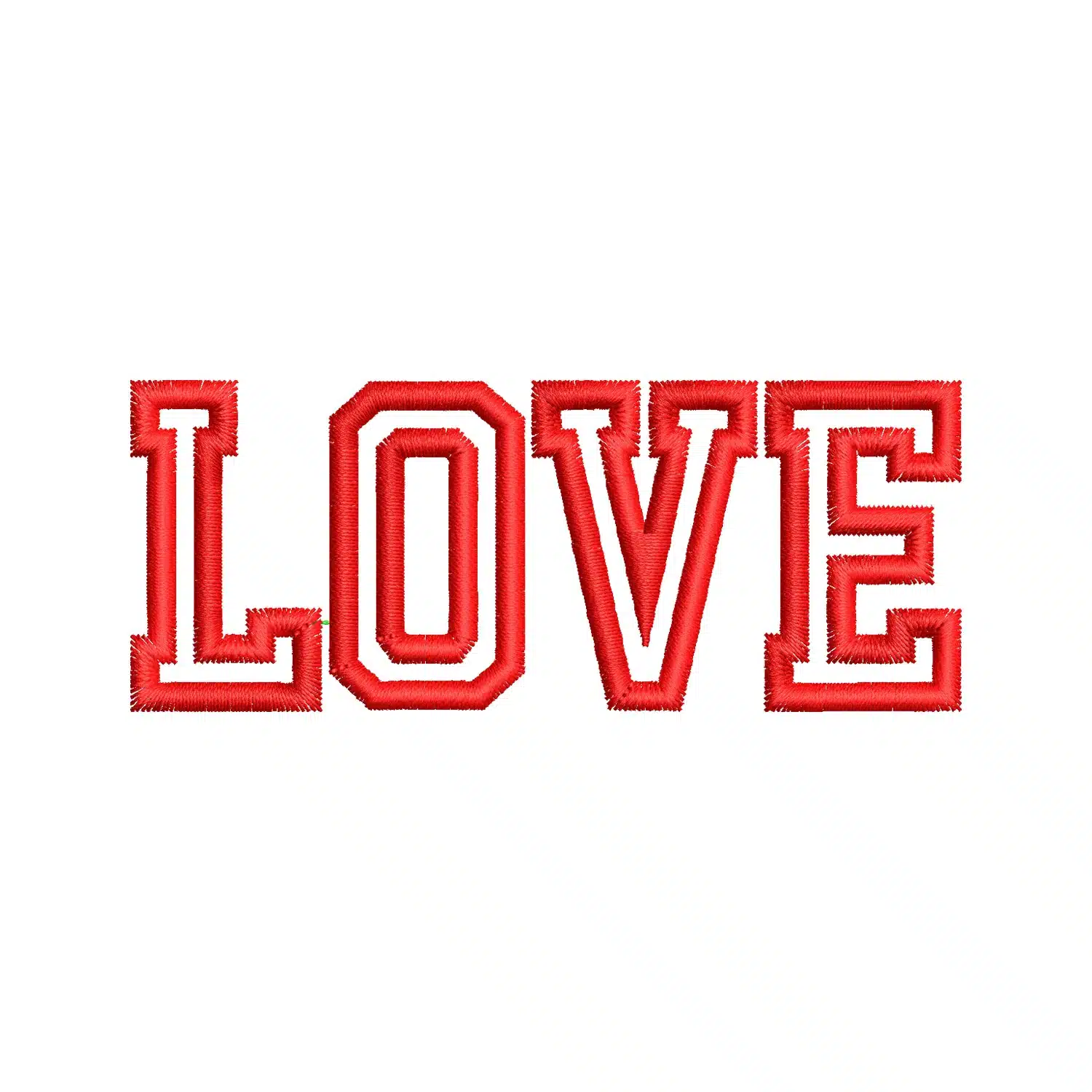 Love Embroidery Design