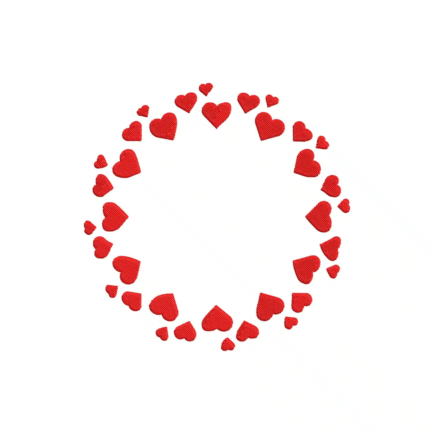 Heart Frame Embroidery Design