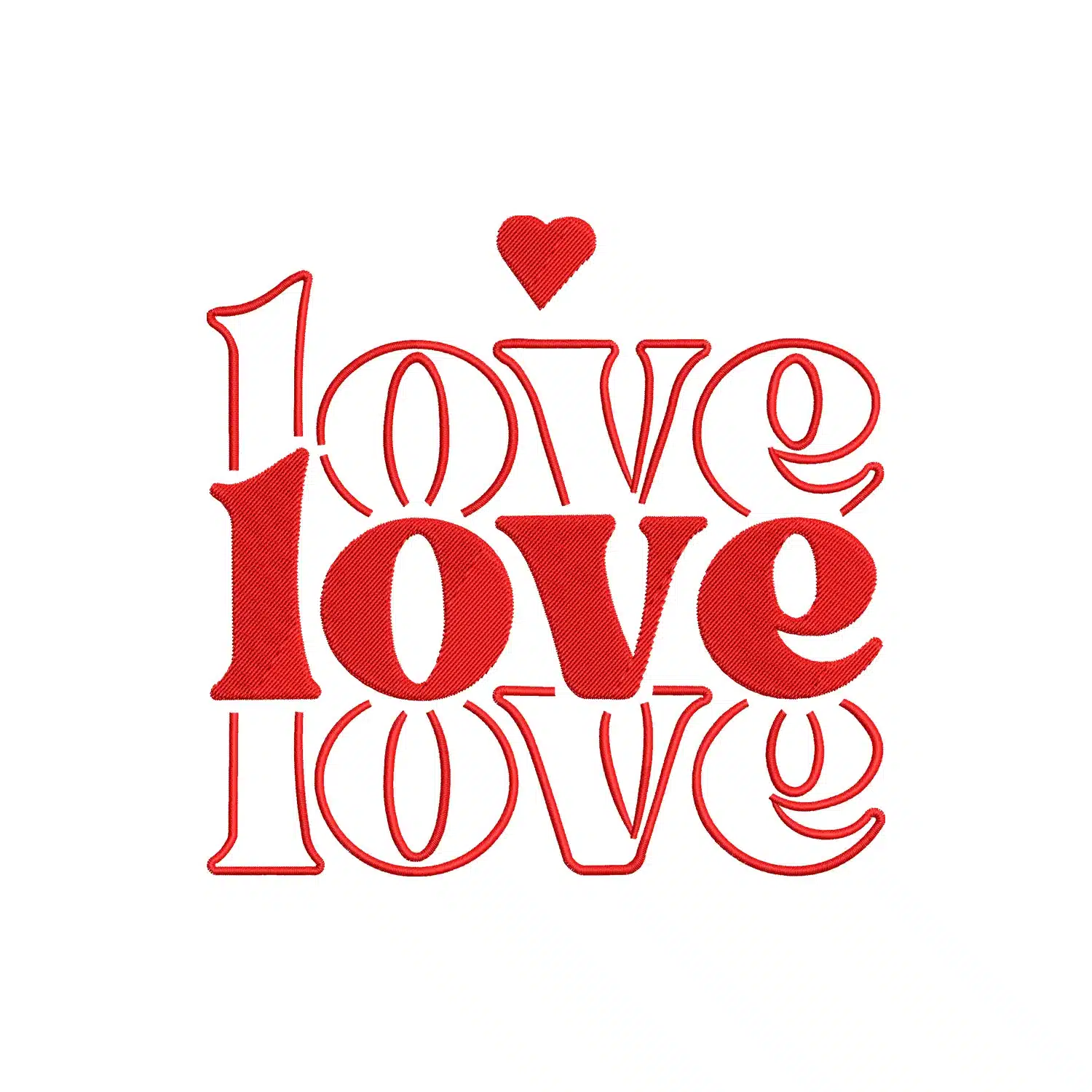 Love Embroidery Design Love Embroidery Design