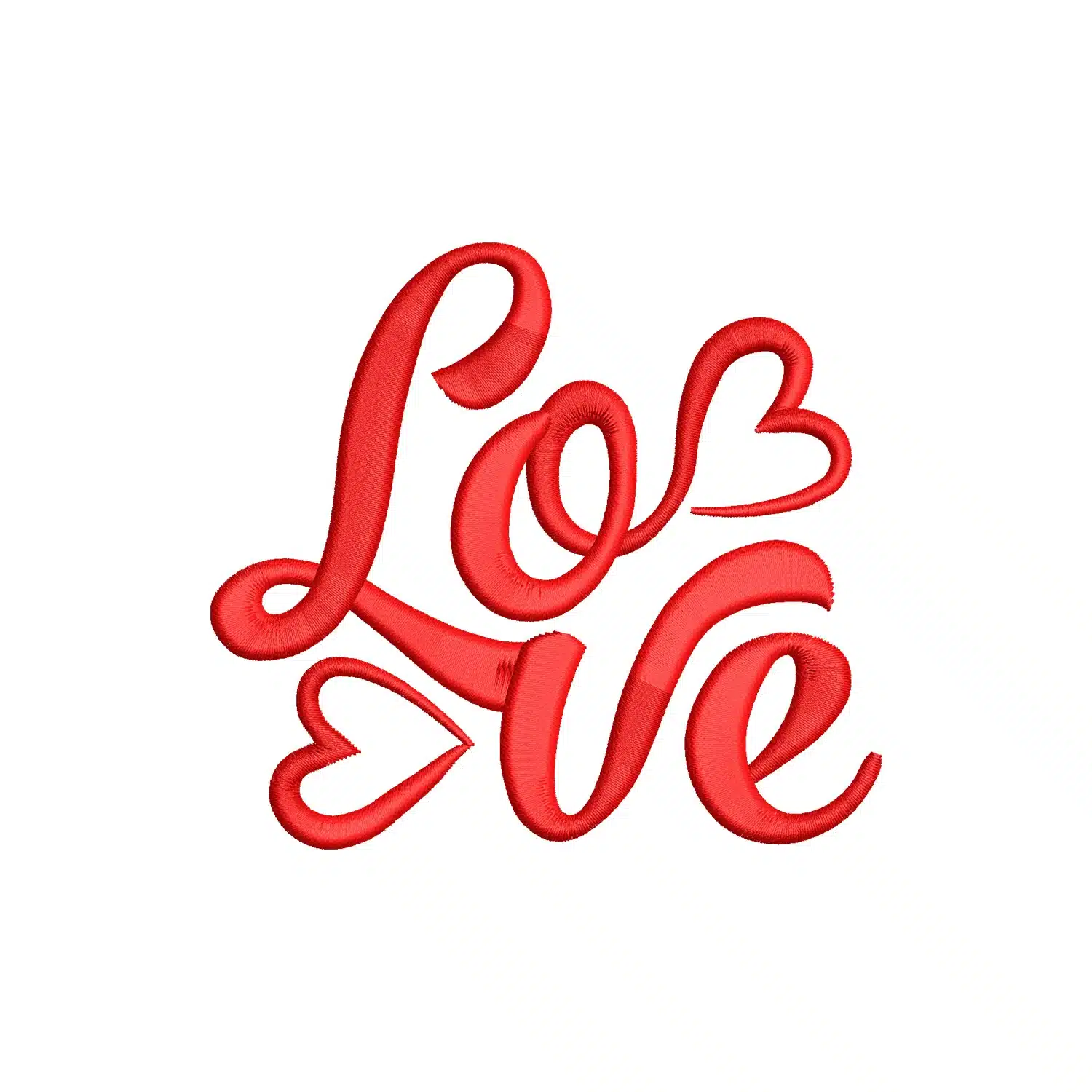 Love Heart Embroidery Design