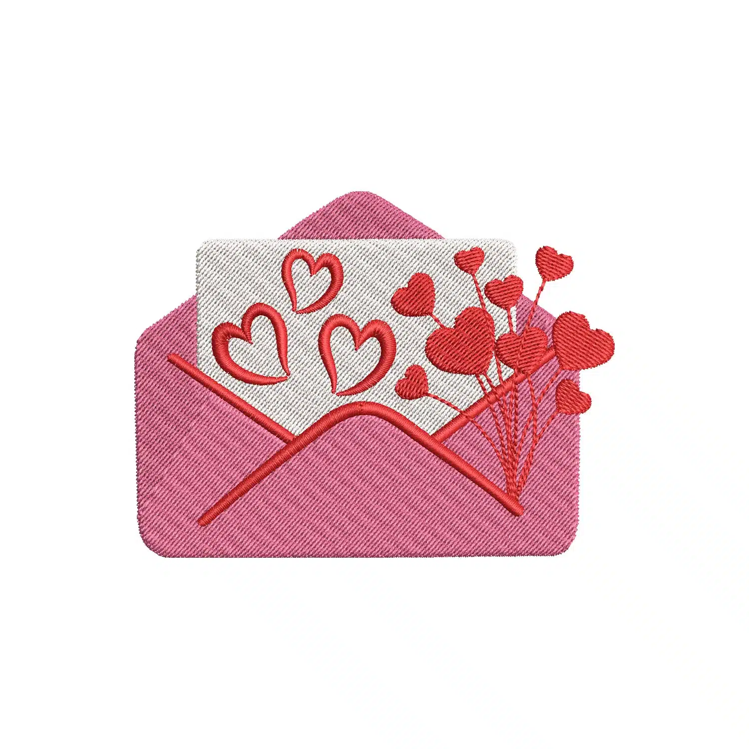 Love Letter Hearts Embroidery Design