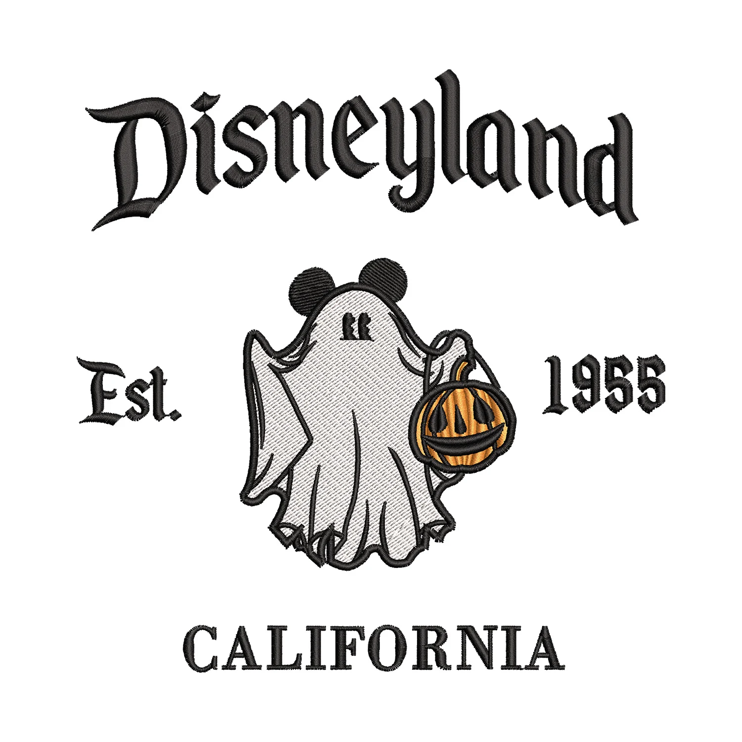 Mickey Disneyland California Embroidery Design