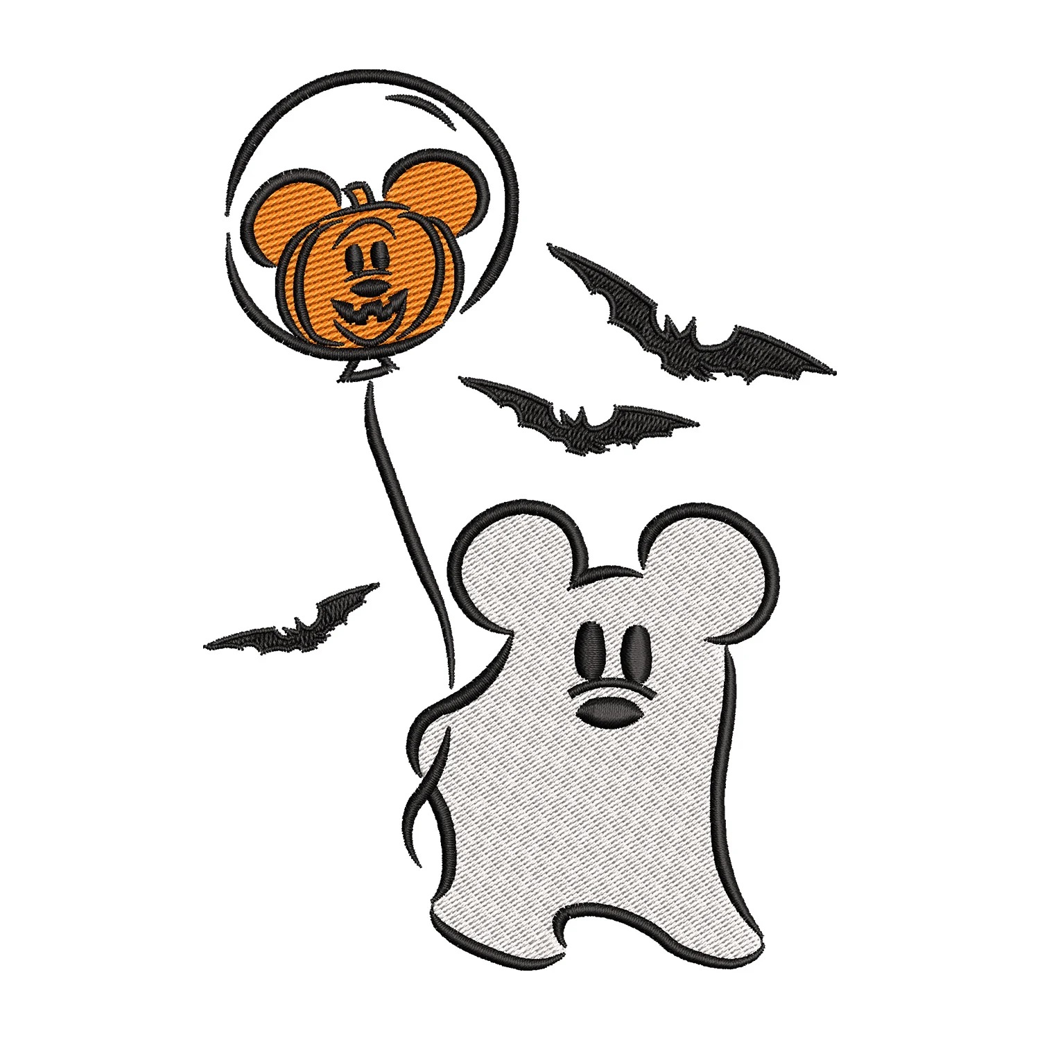 Mickey Halloween Embroidery Design