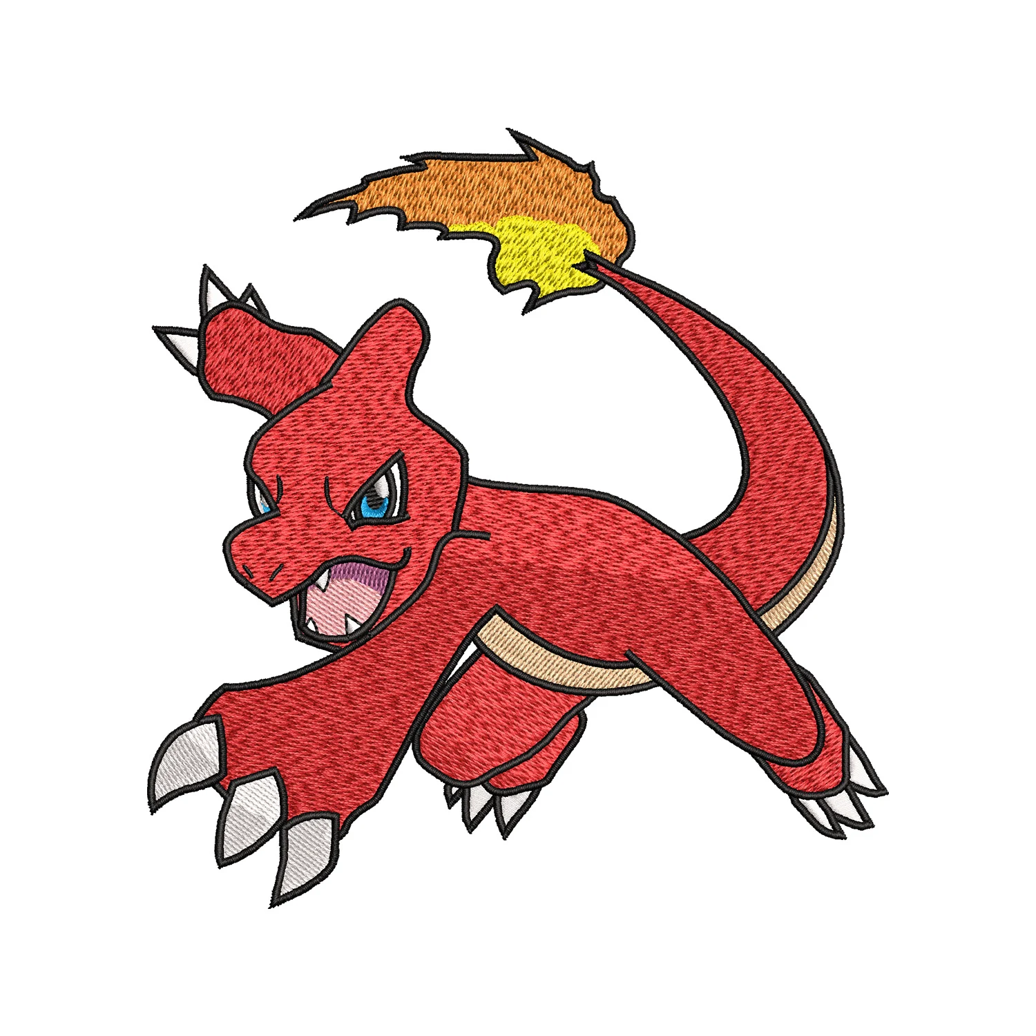 Charmeleon Embroidery Design