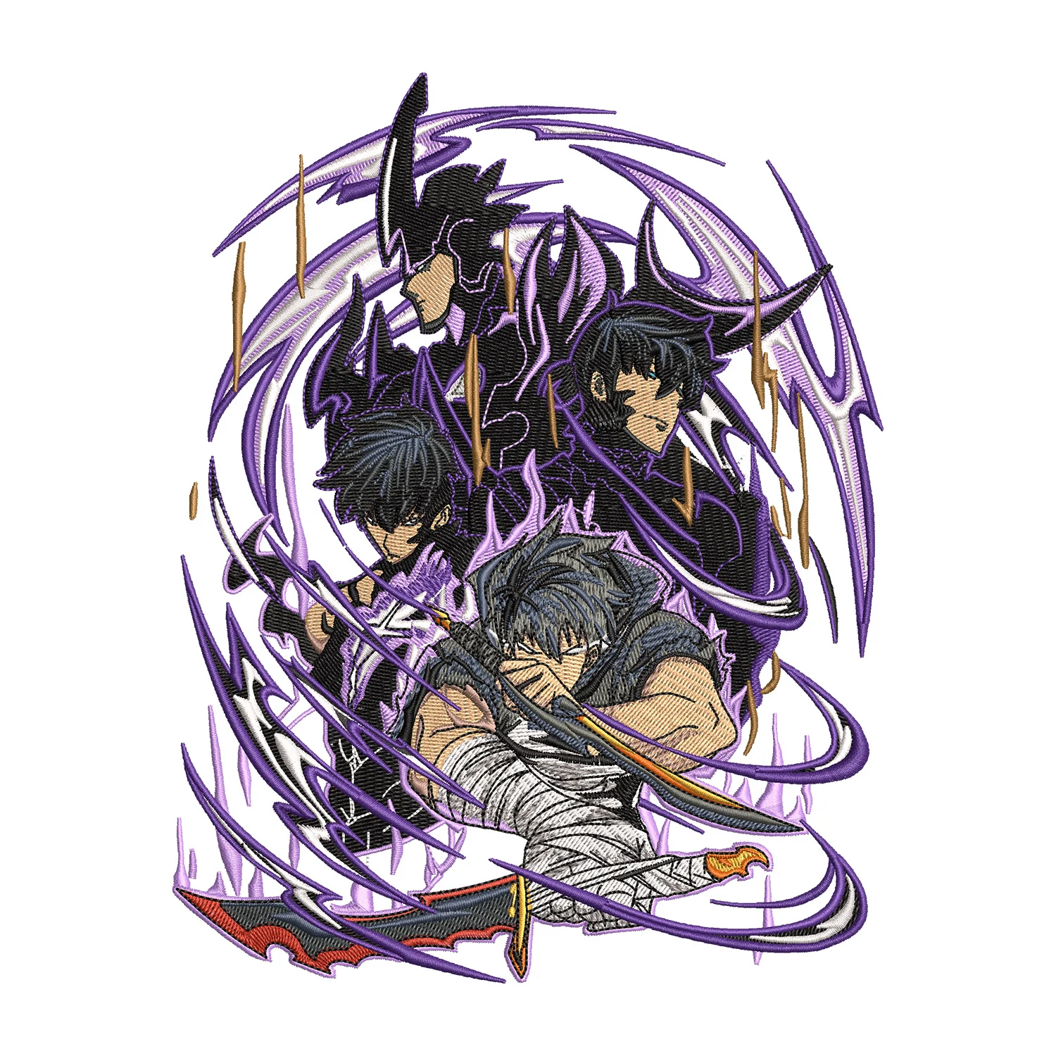 Sung Jinwoo Embroidery Design