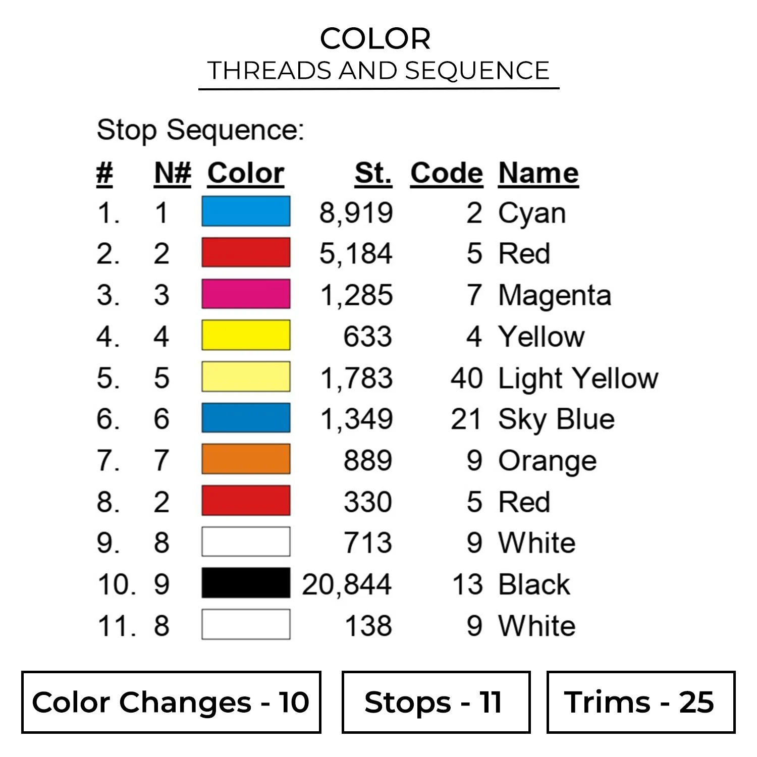 Cat x Tree Embroidery Design - Cat Embroidery Design 2 Color CAT17