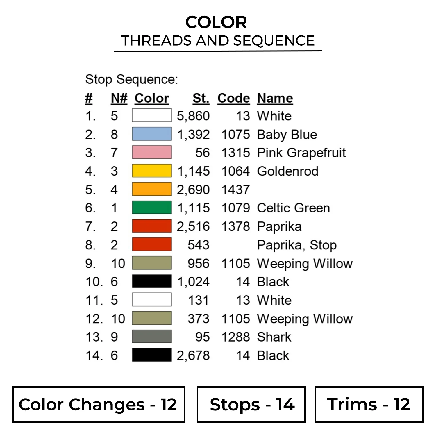 Snowman Embroidery Design 2 Color CHR09