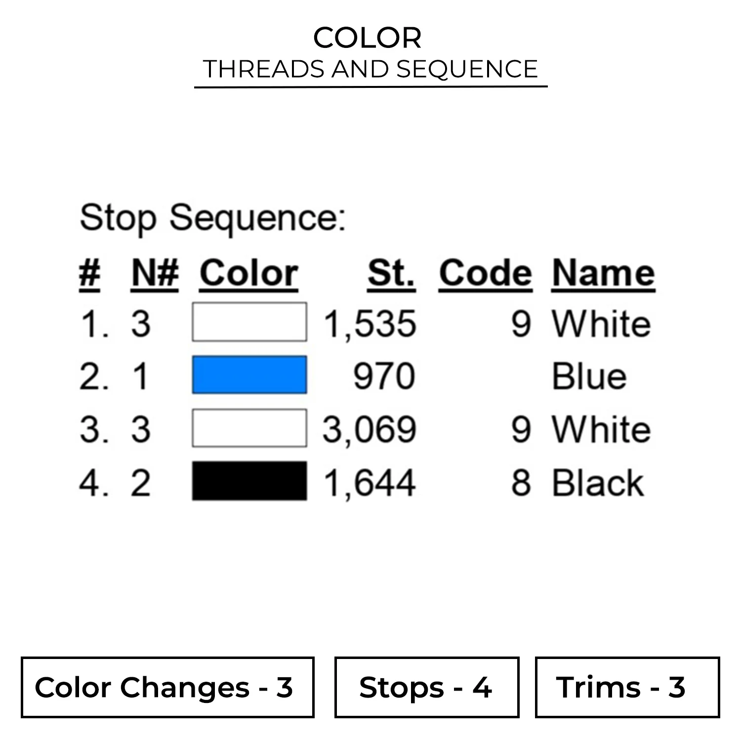 Like Emogi Embroidery Design 2 Color EMG52