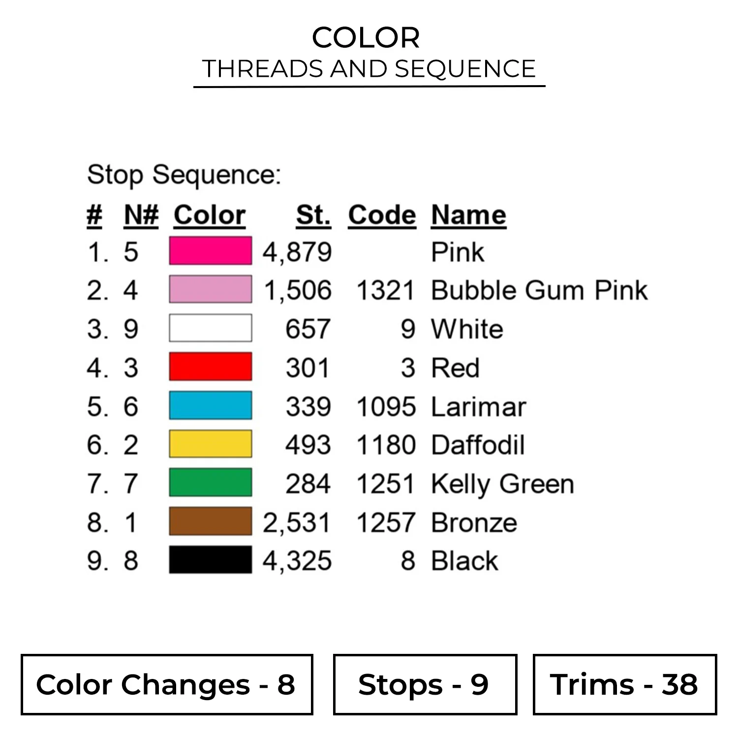 Donut Embroidery Design - Food 2 Color FAK21