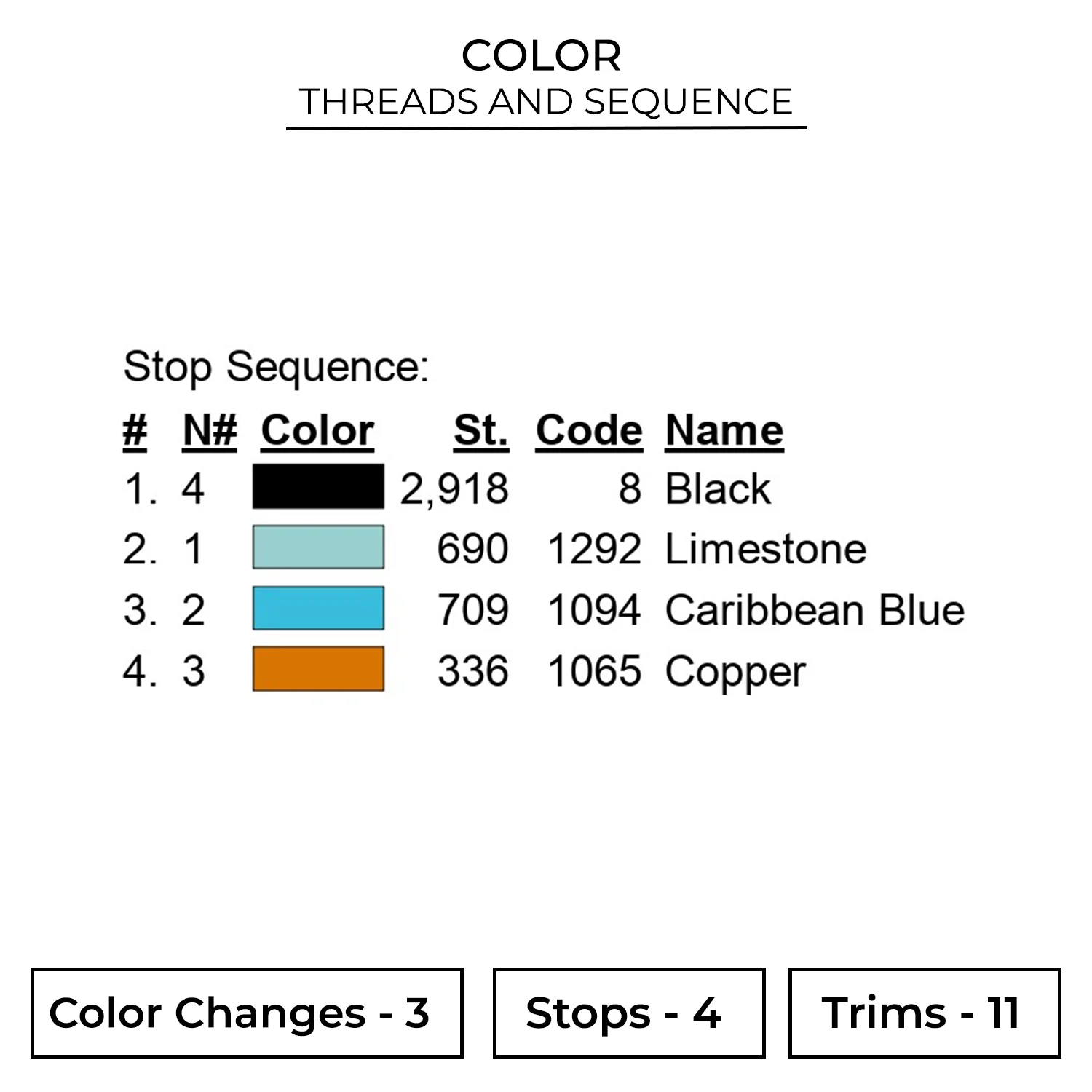 Take It Easy Embroidery Design 2 Color GAP61