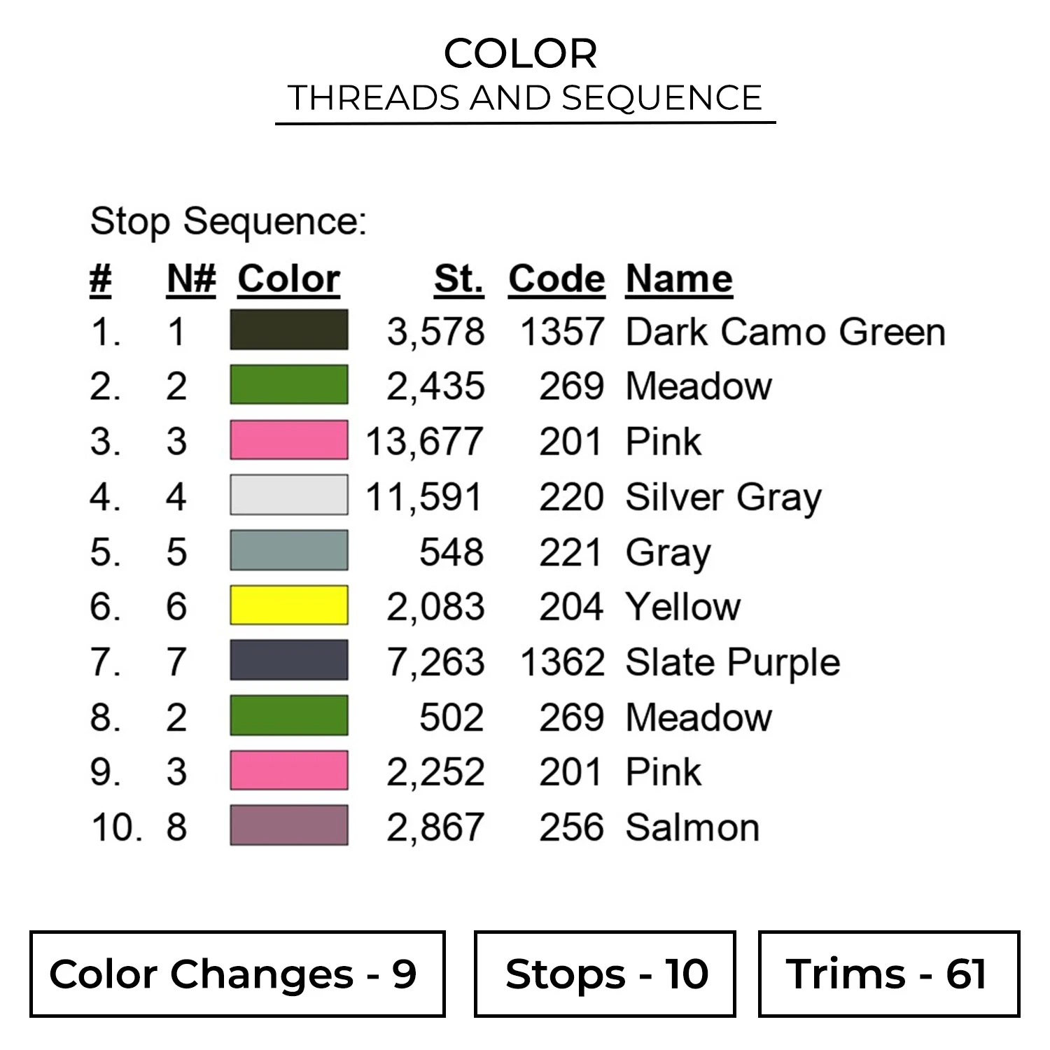 Floral Skull Pattern Embroidery Design 2 Color HLW21