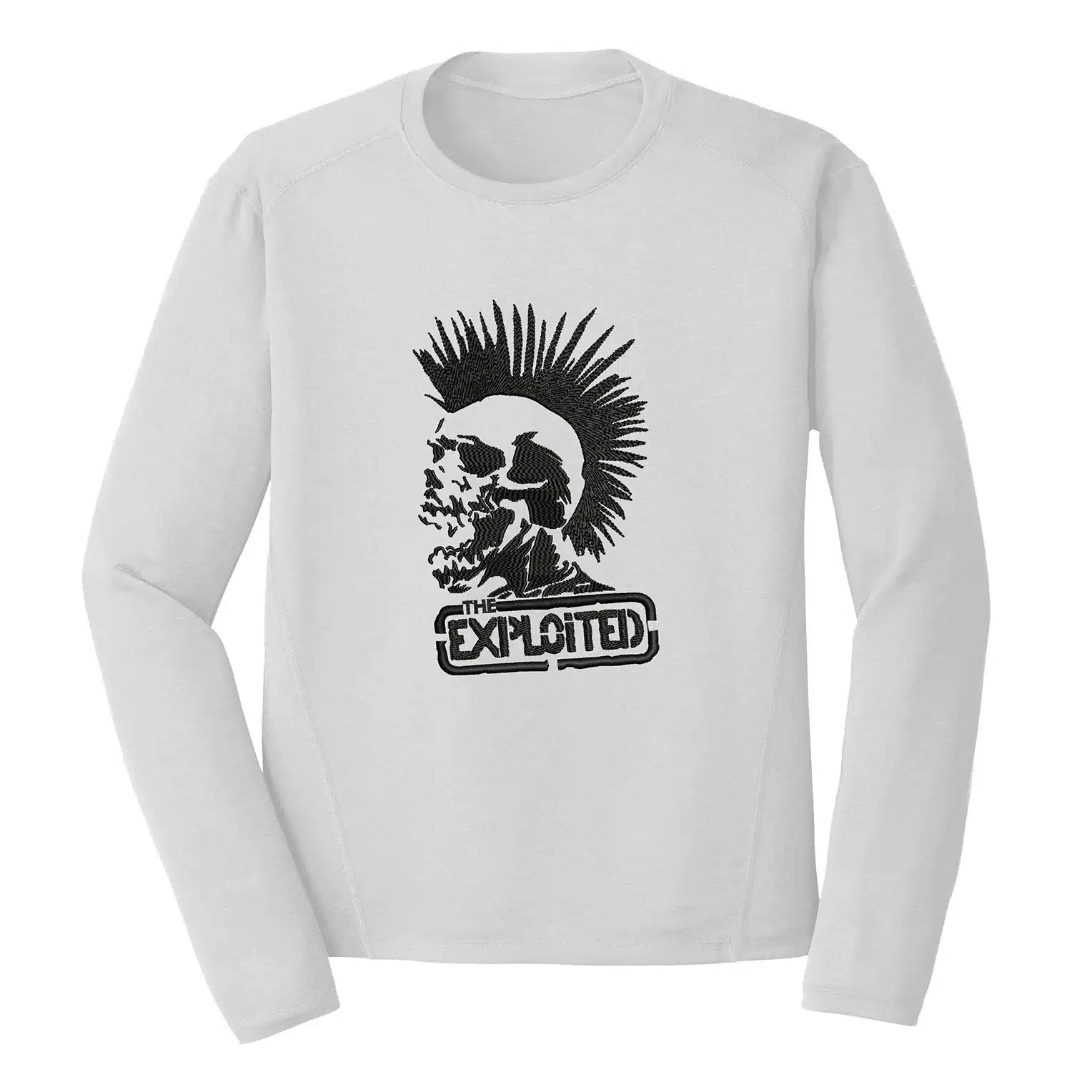 The Exploited Skeleton Embroidery Design 1 Mockup HLW46