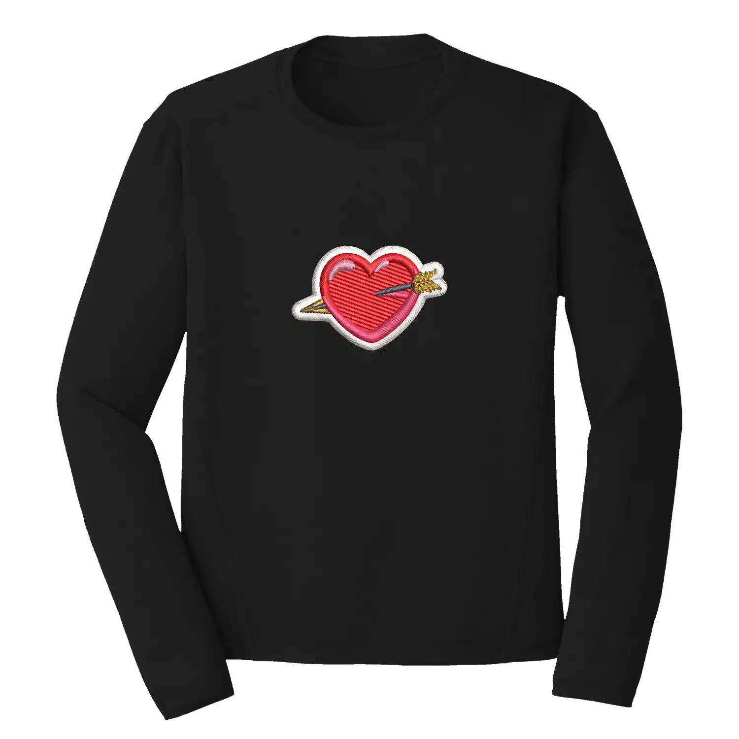 Heart Arrow Embroidery Design โ Love & Valentine 1 Mockup LAV94