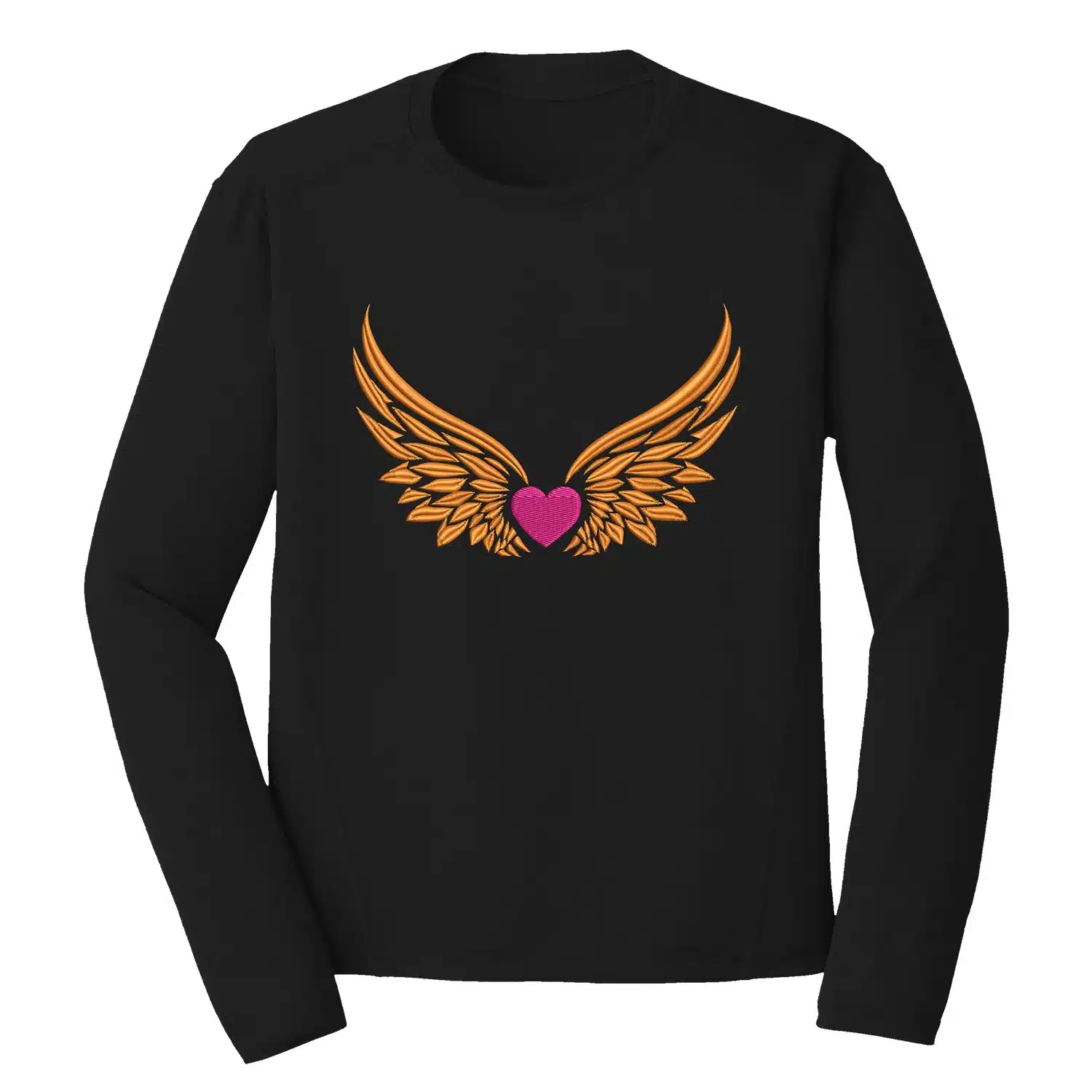 Heart Wings Embroidery Design โ Love & Valentine 1 Mockup LAV98