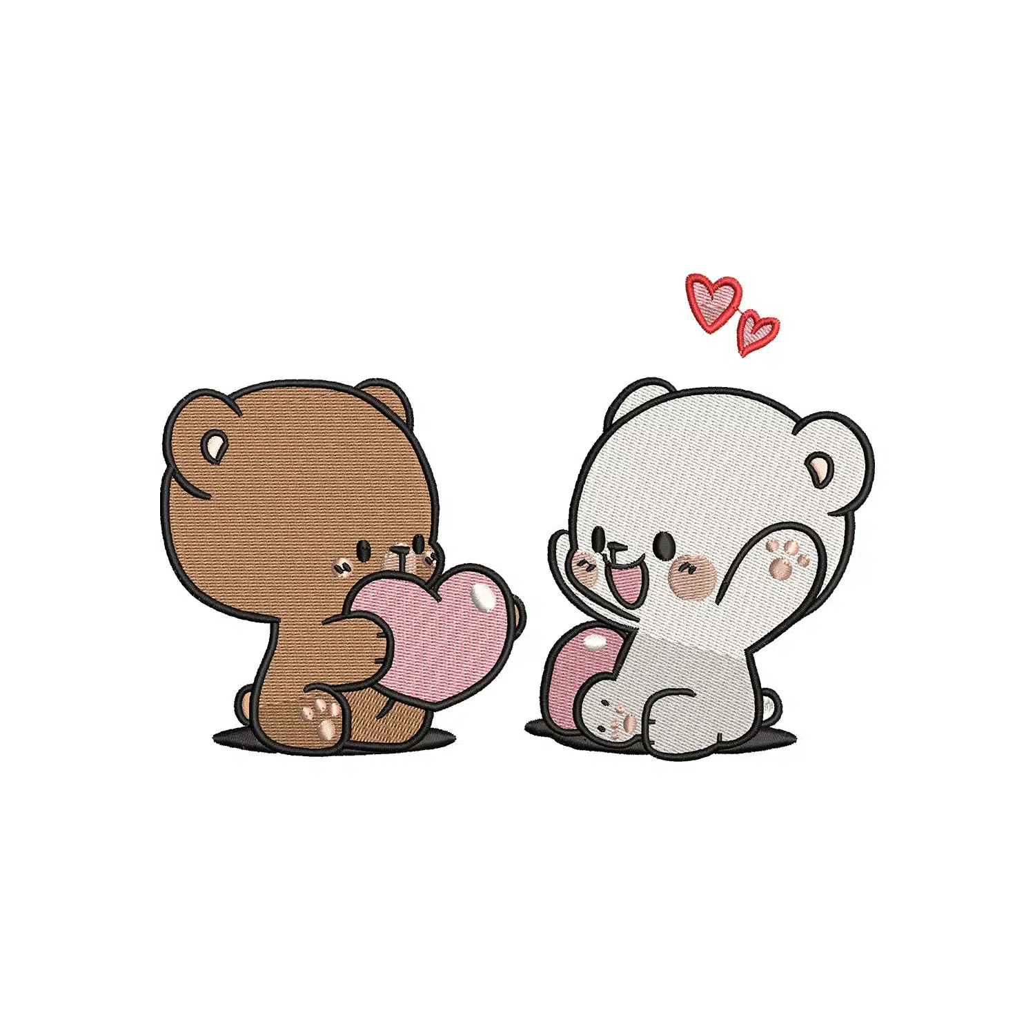 Milk Mocca Bear Embroidery Design