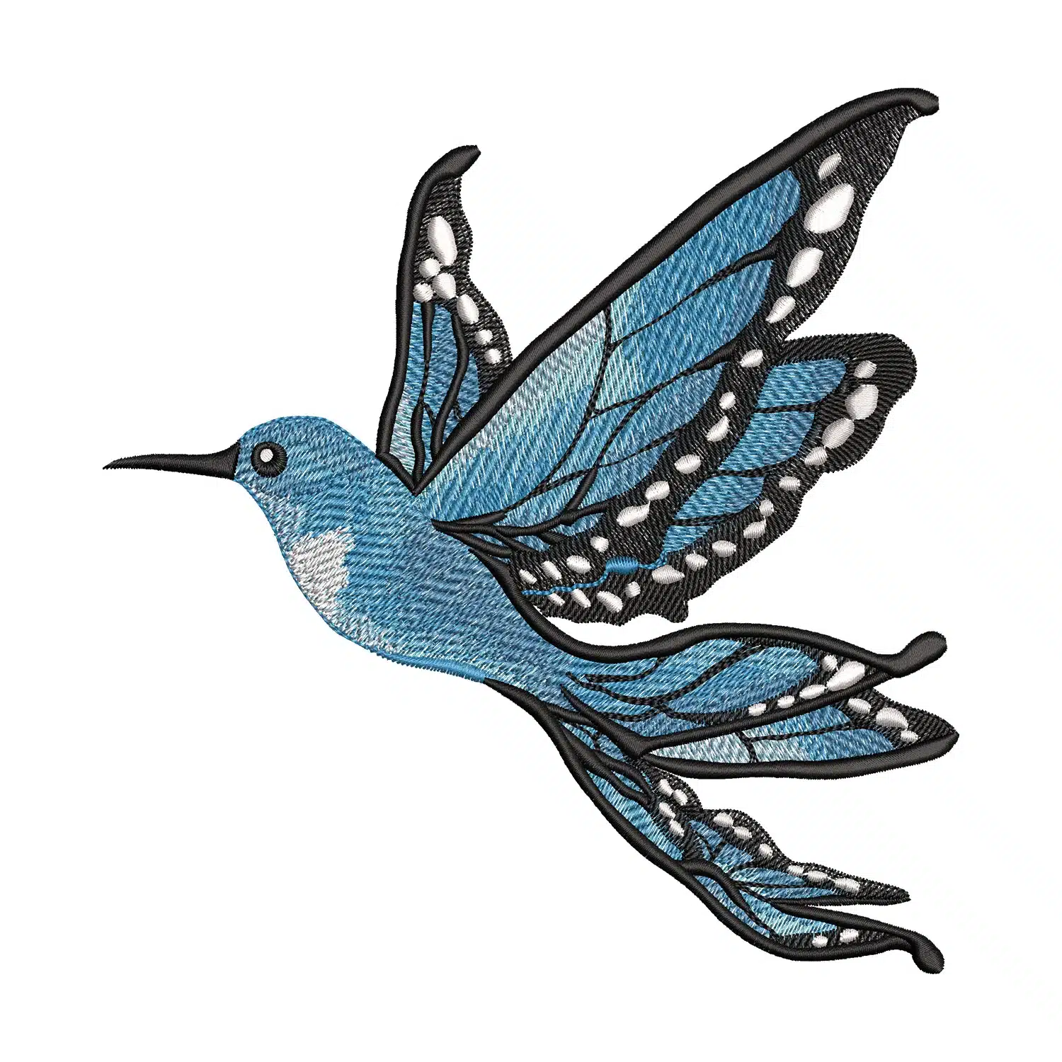 Humming Bird Embroidery Design