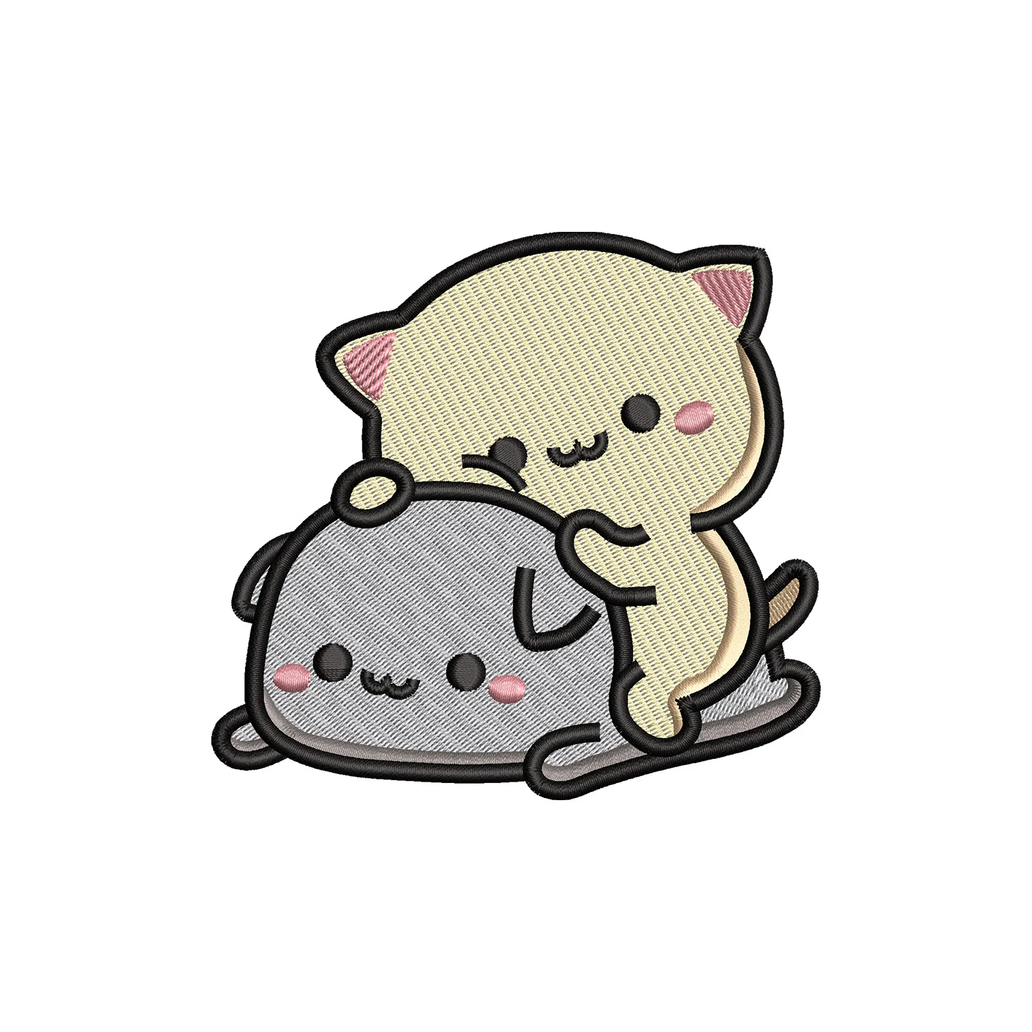 Cute Little Cats Embroidery Design