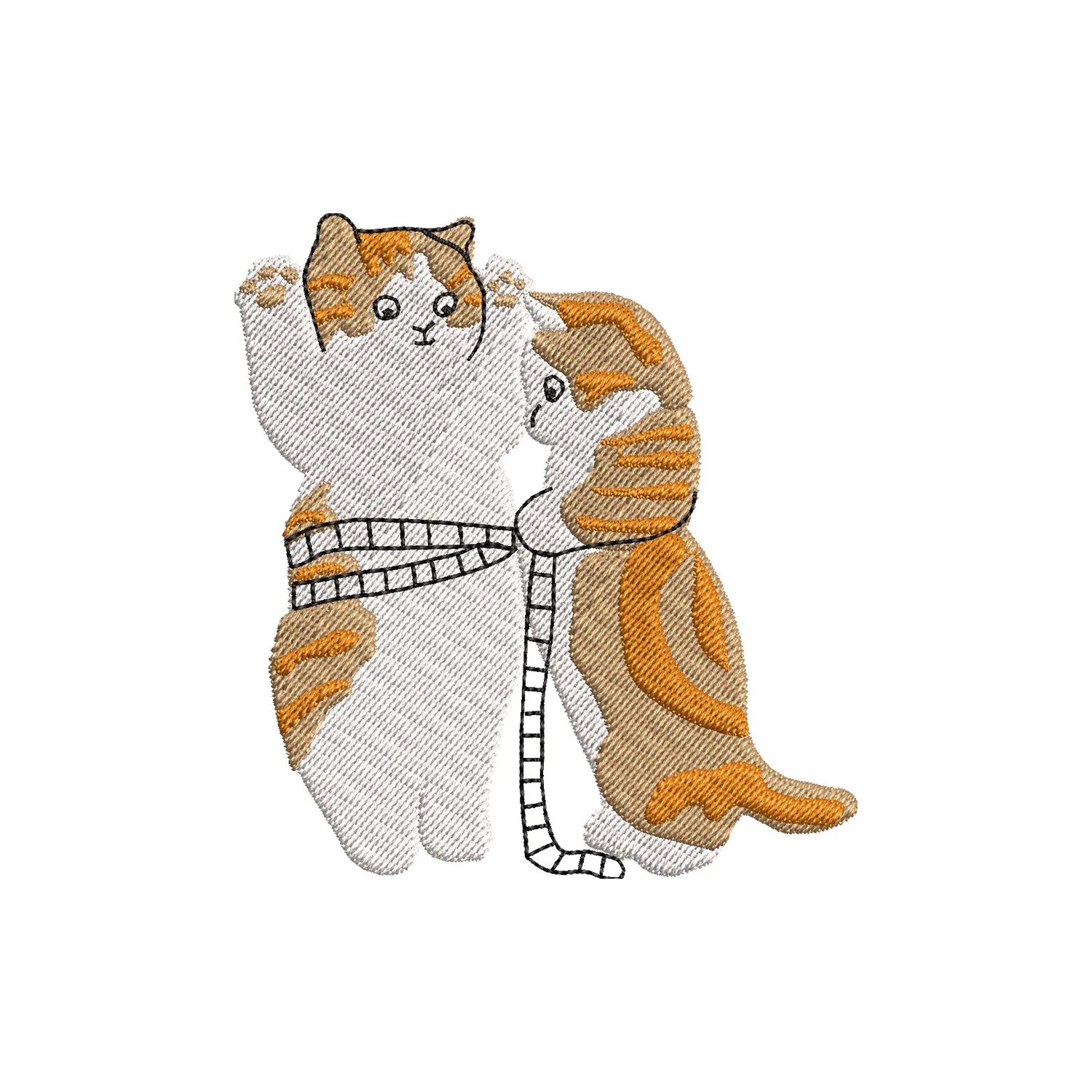 Cats Measuring Each Other