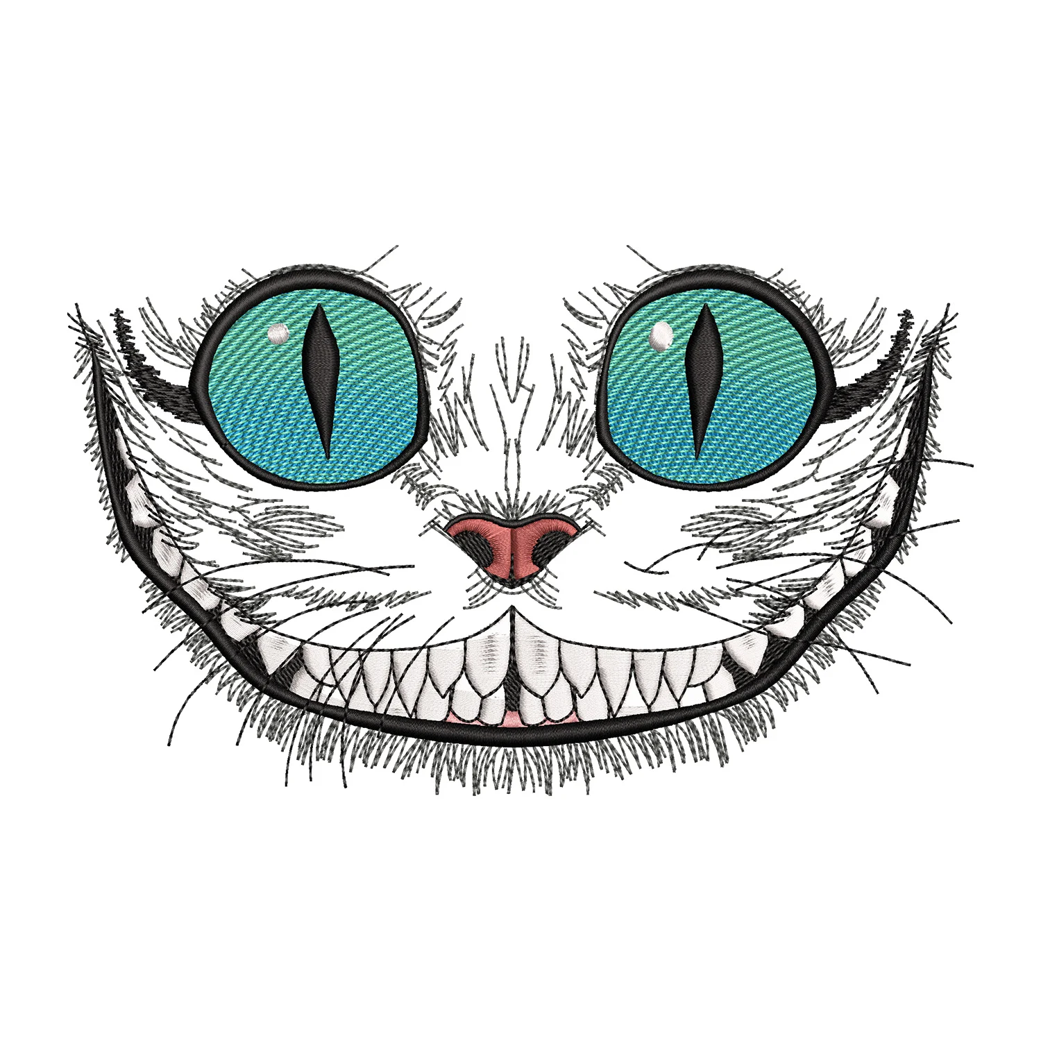 Cheshire Cat Embroidery Design