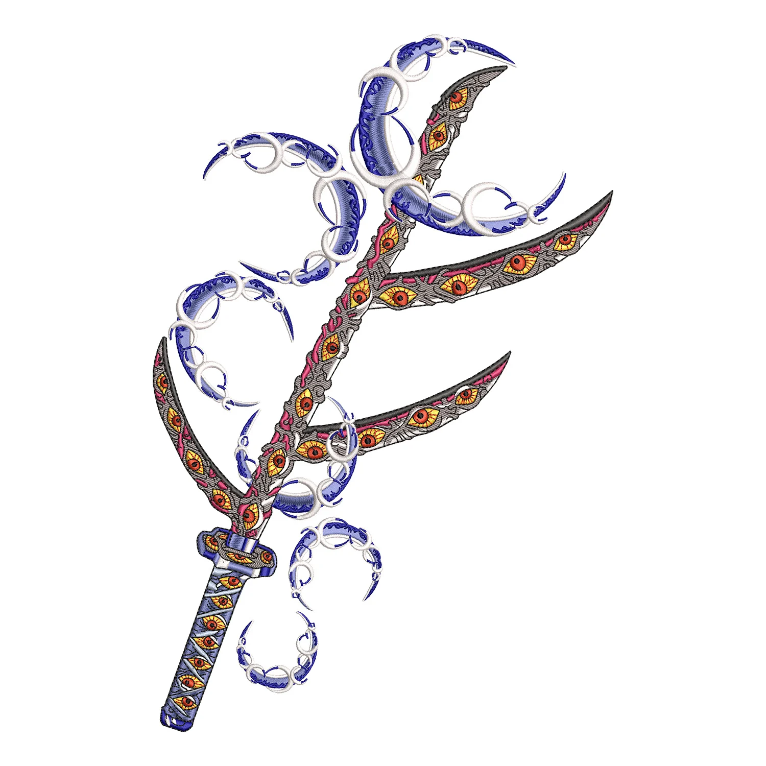 Kokushiboo Sword Embroidery Design