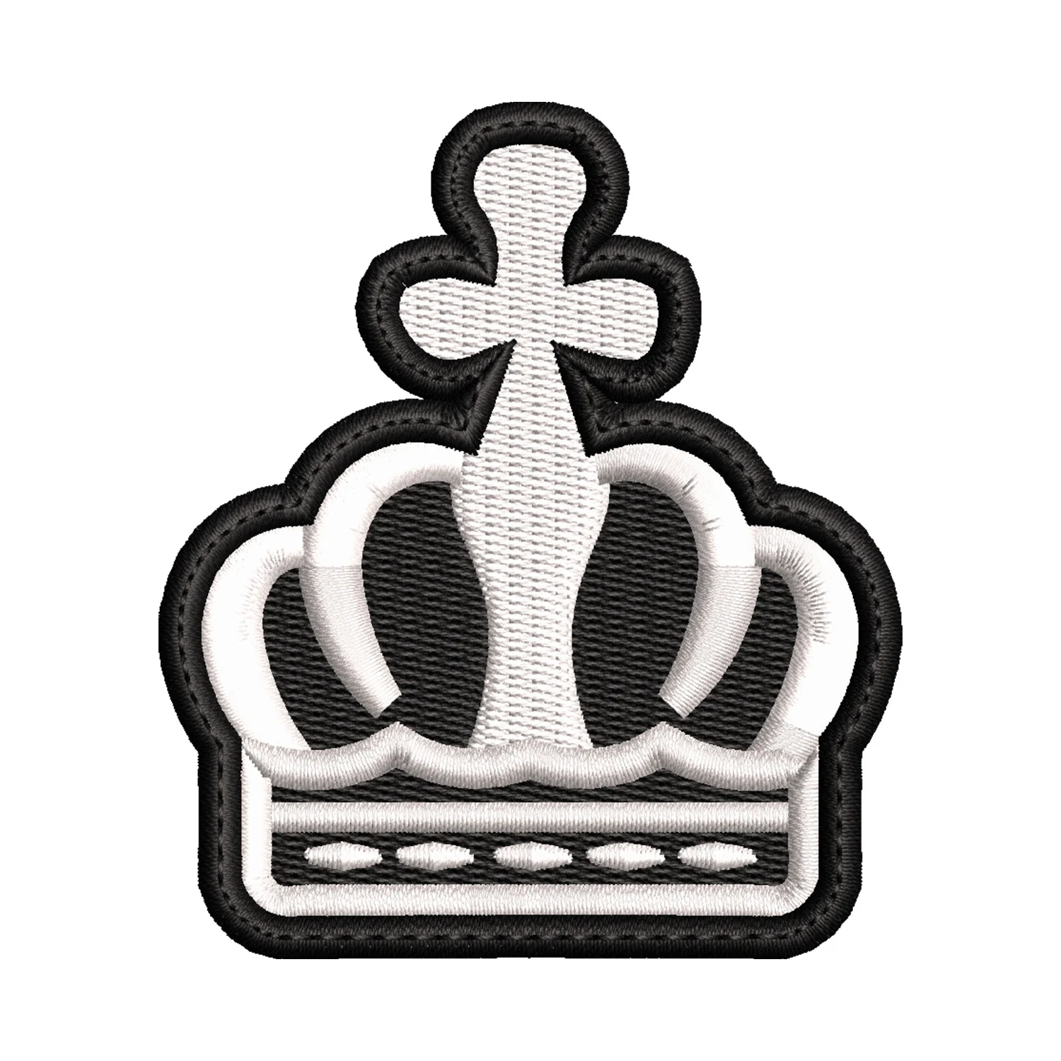 Crown Embroidery Design